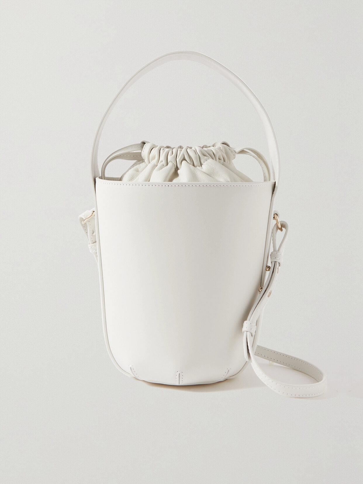 Chloé - + Net Sustain Sense Embroidered Leather Bucket Bag - White