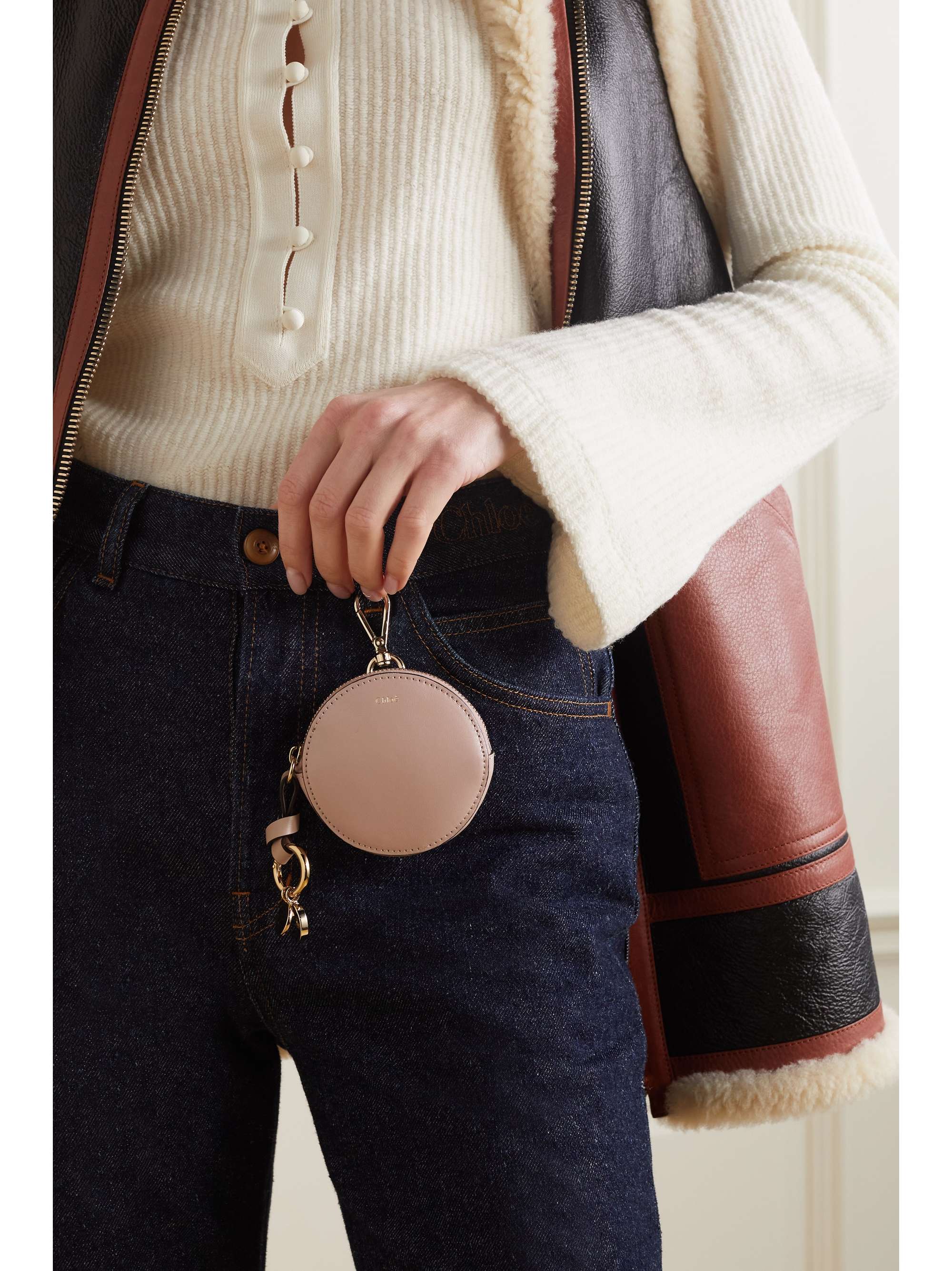 CHLOÉ Alphabet small leather coin purse