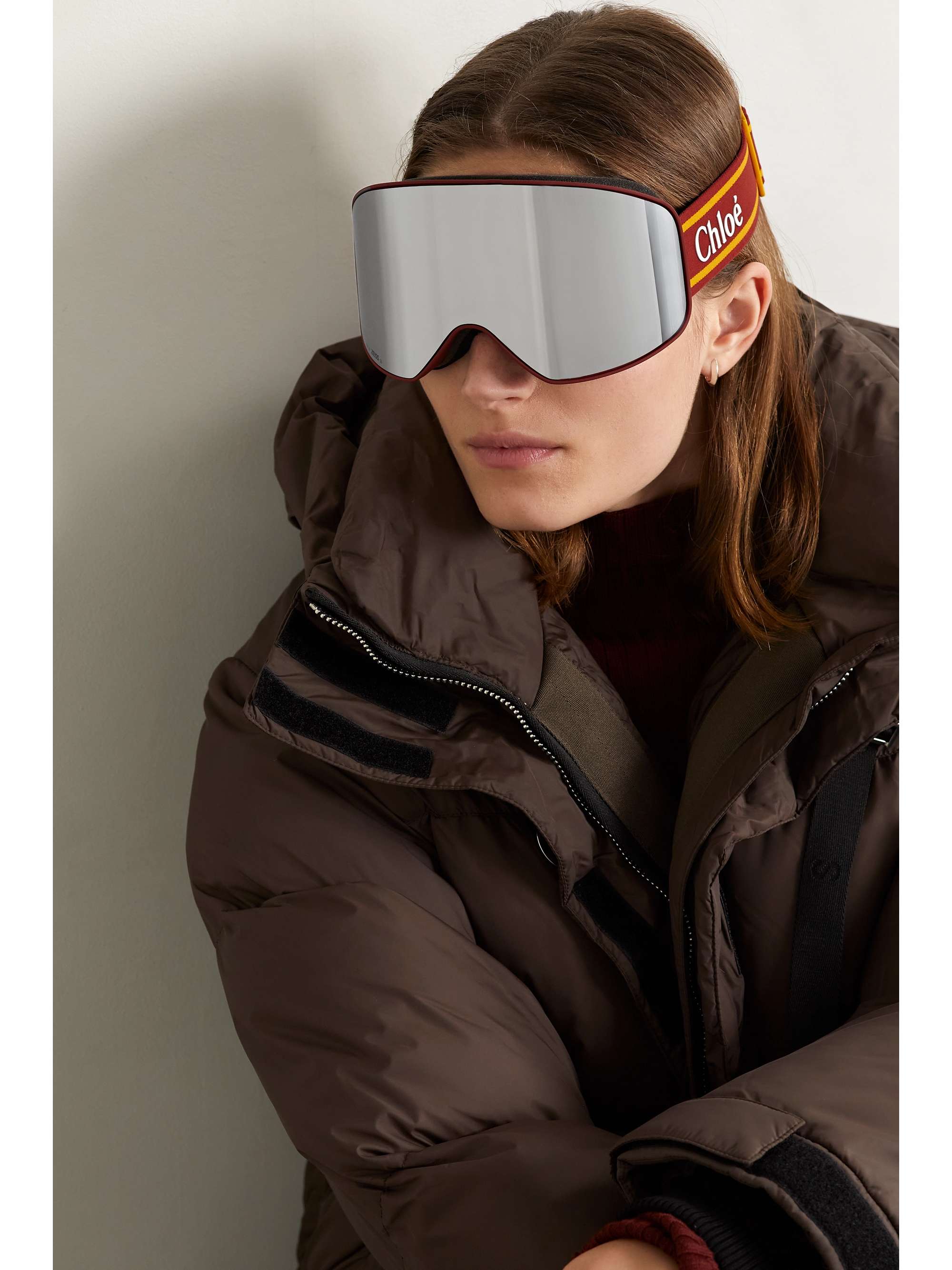 CHLOÉ EYEWEAR Mirrored ski goggles NETAPORTER