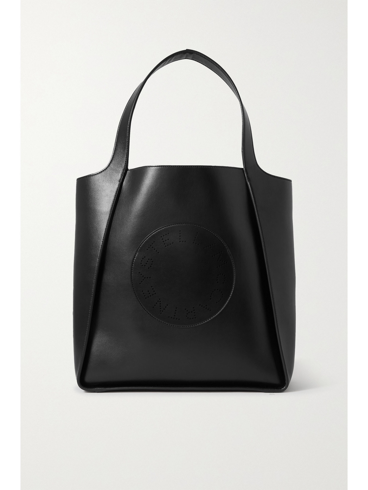 Stella McCartney - Large Perforated Vegetarian Leather Tote - Black