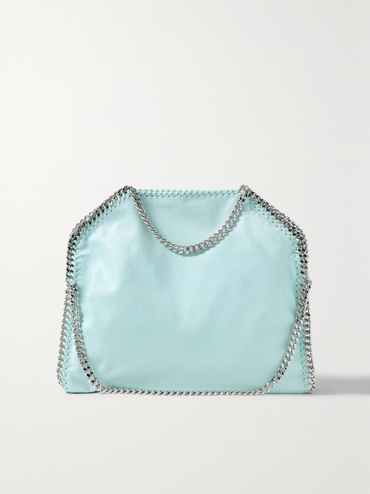 Stella McCartney - Falabella Medium Vegetarian Brushed-leather Shoulder Bag - Blue