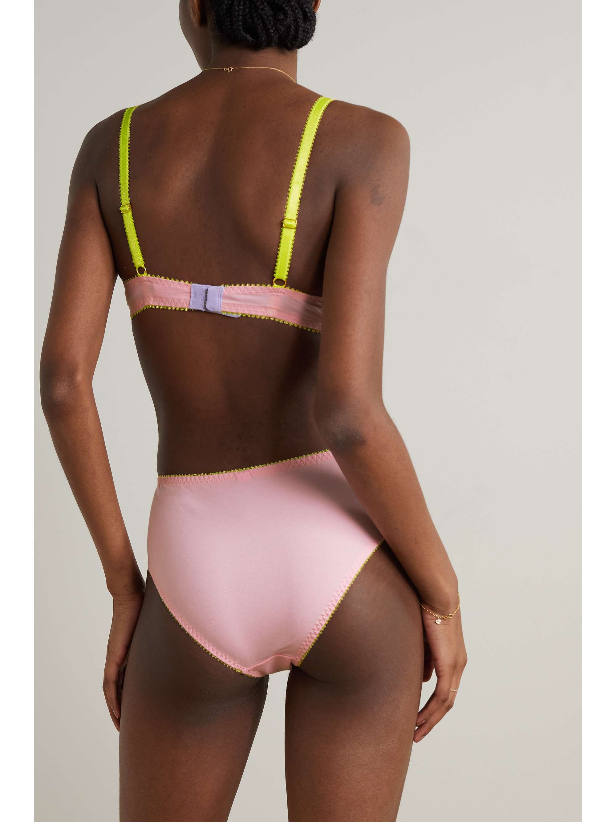 DORA LARSEN + NET SUSTAIN Skyler organic cotton-blend briefs