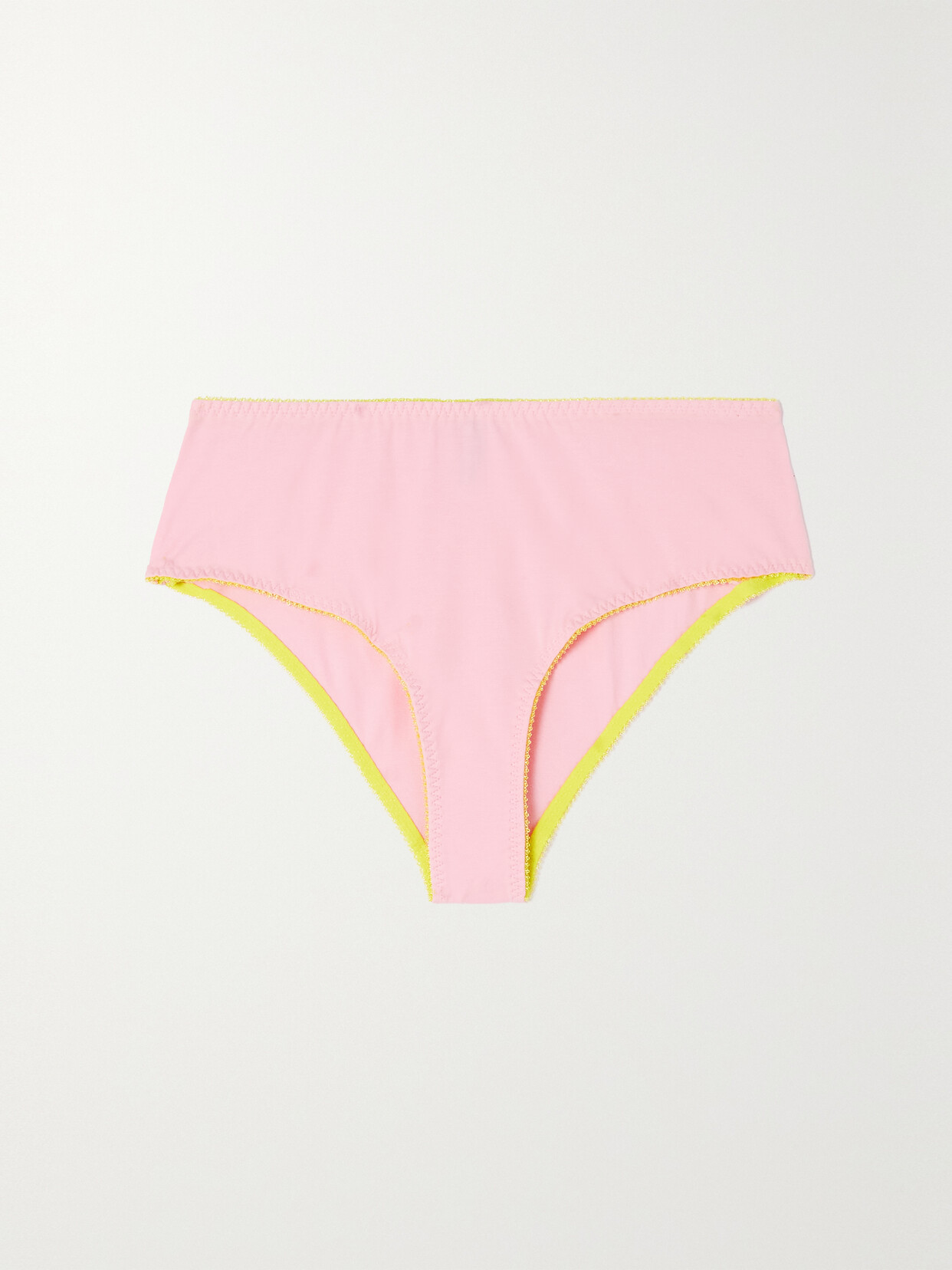 Dora Larsen - + Net Sustain Skyler Organic Cotton-blend Briefs - Pink