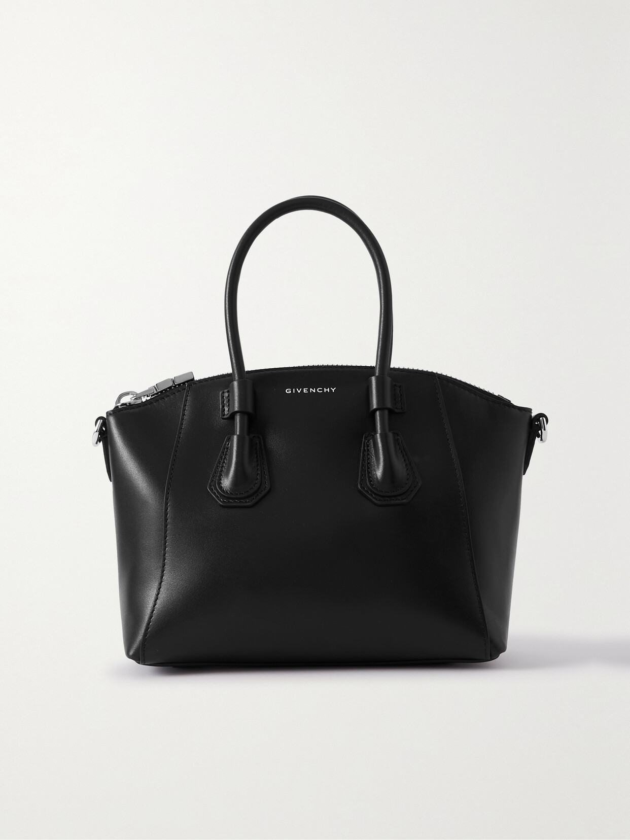 Givenchy Antigona Mini Leather Tote In Black