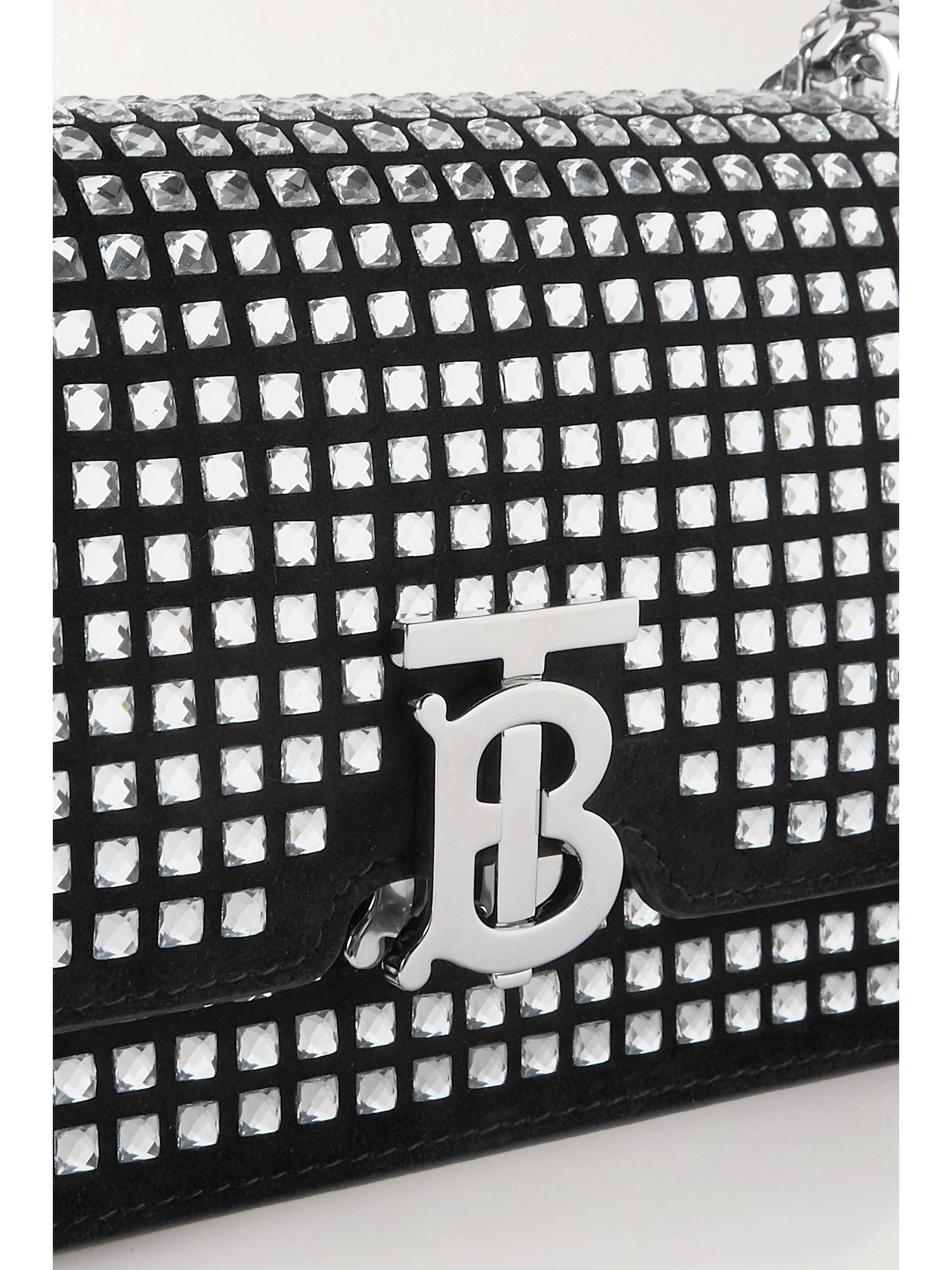 BURBERRY Mini embellished leather shoulder bag NETAPORTER