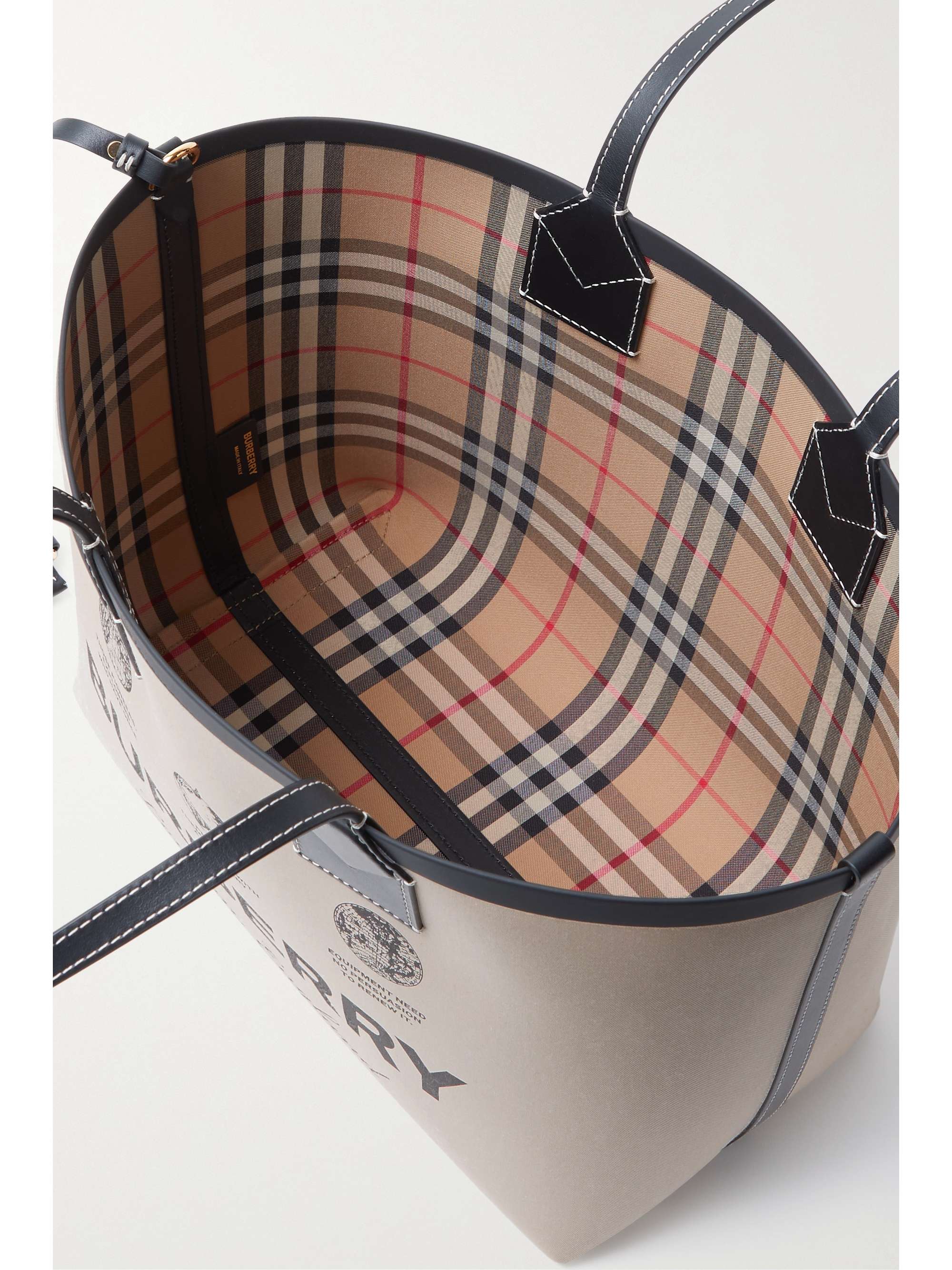 burberry leather tote