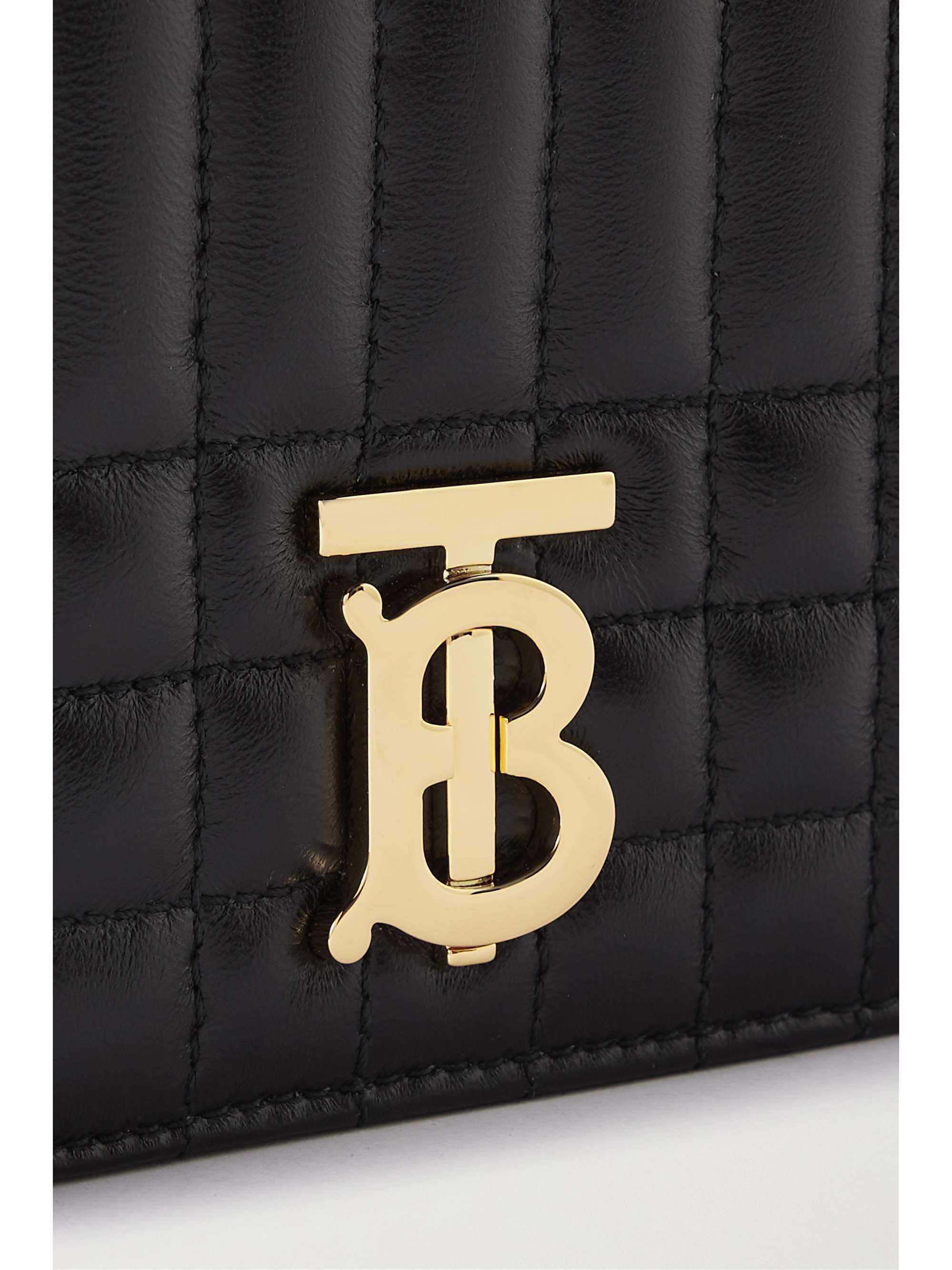 BURBERRY Mini quilted leather shoulder bag NETAPORTER