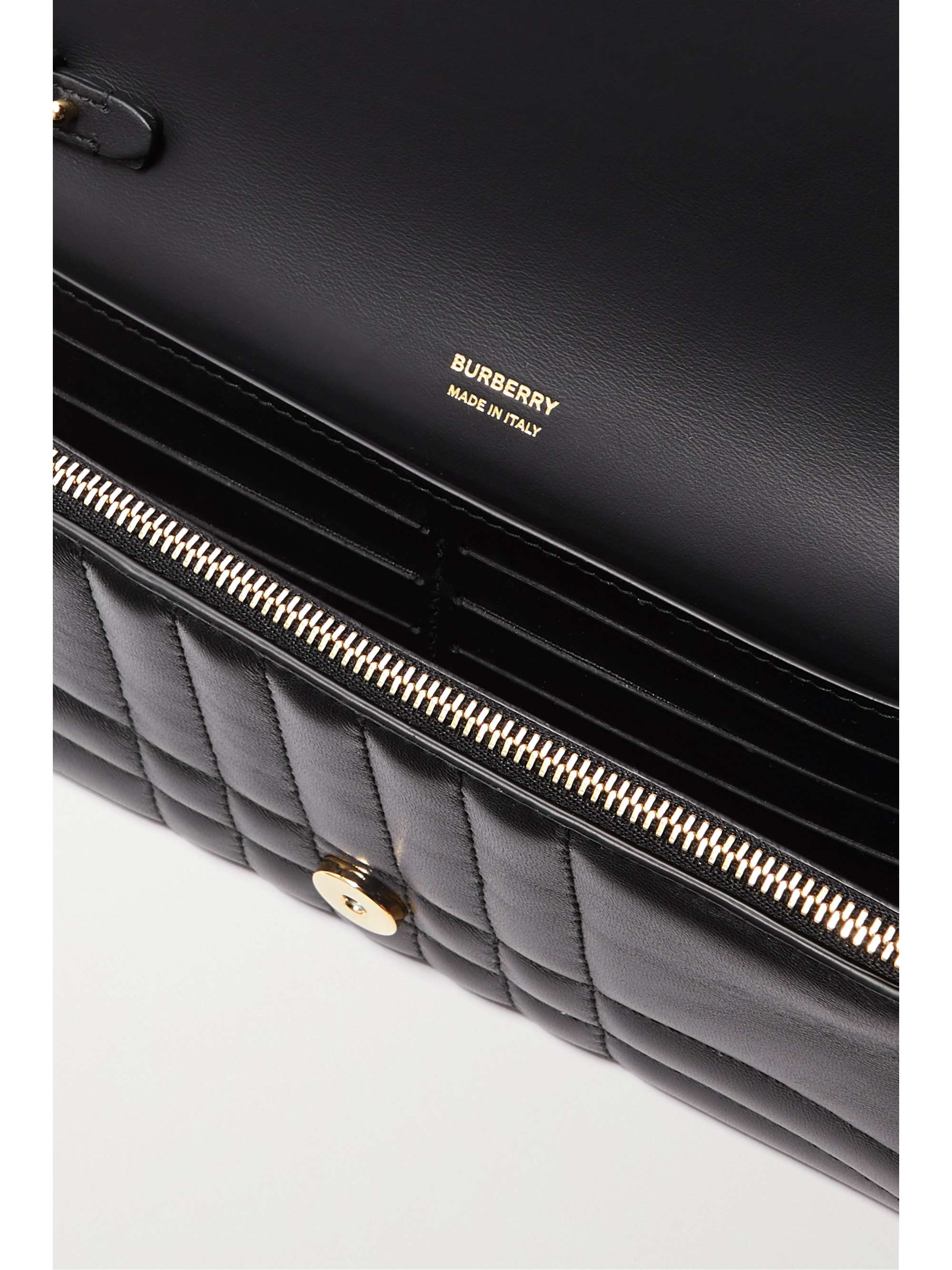 BURBERRY Mini quilted leather shoulder bag NETAPORTER