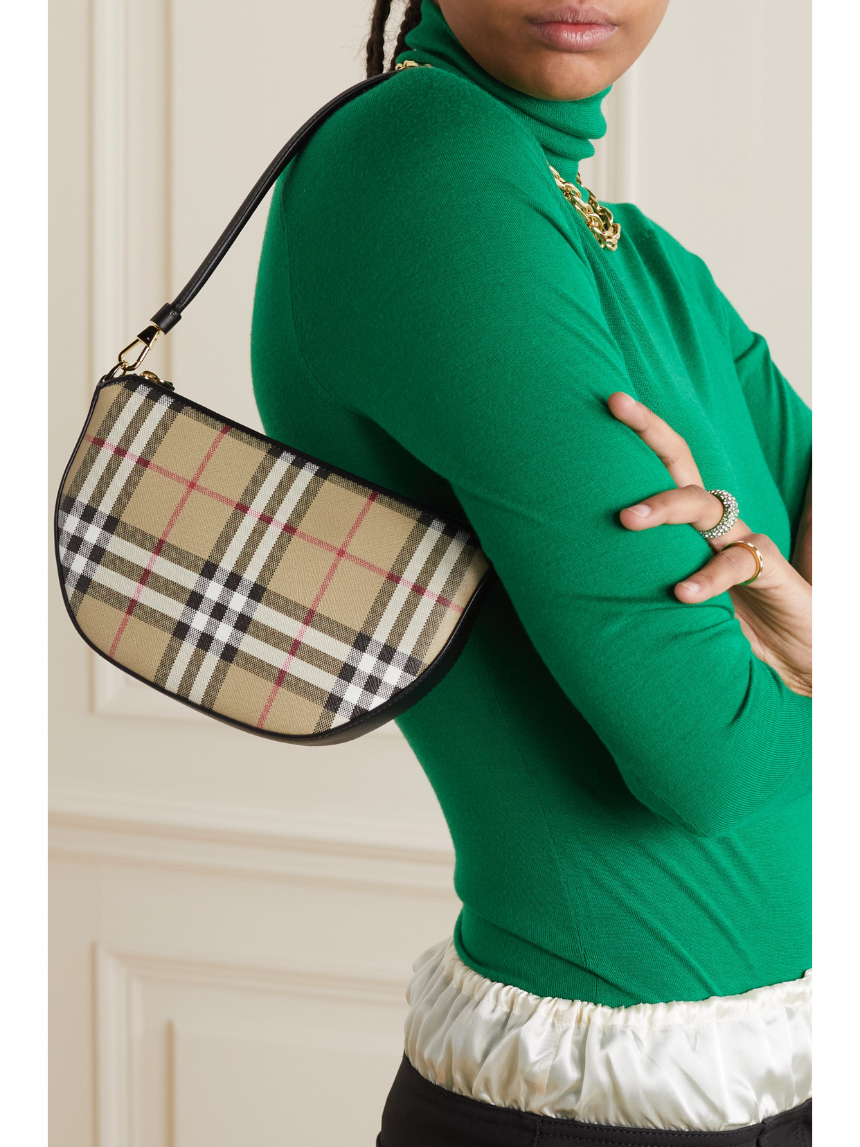 Burberry Olympia Vintage Check Shoulder Bag