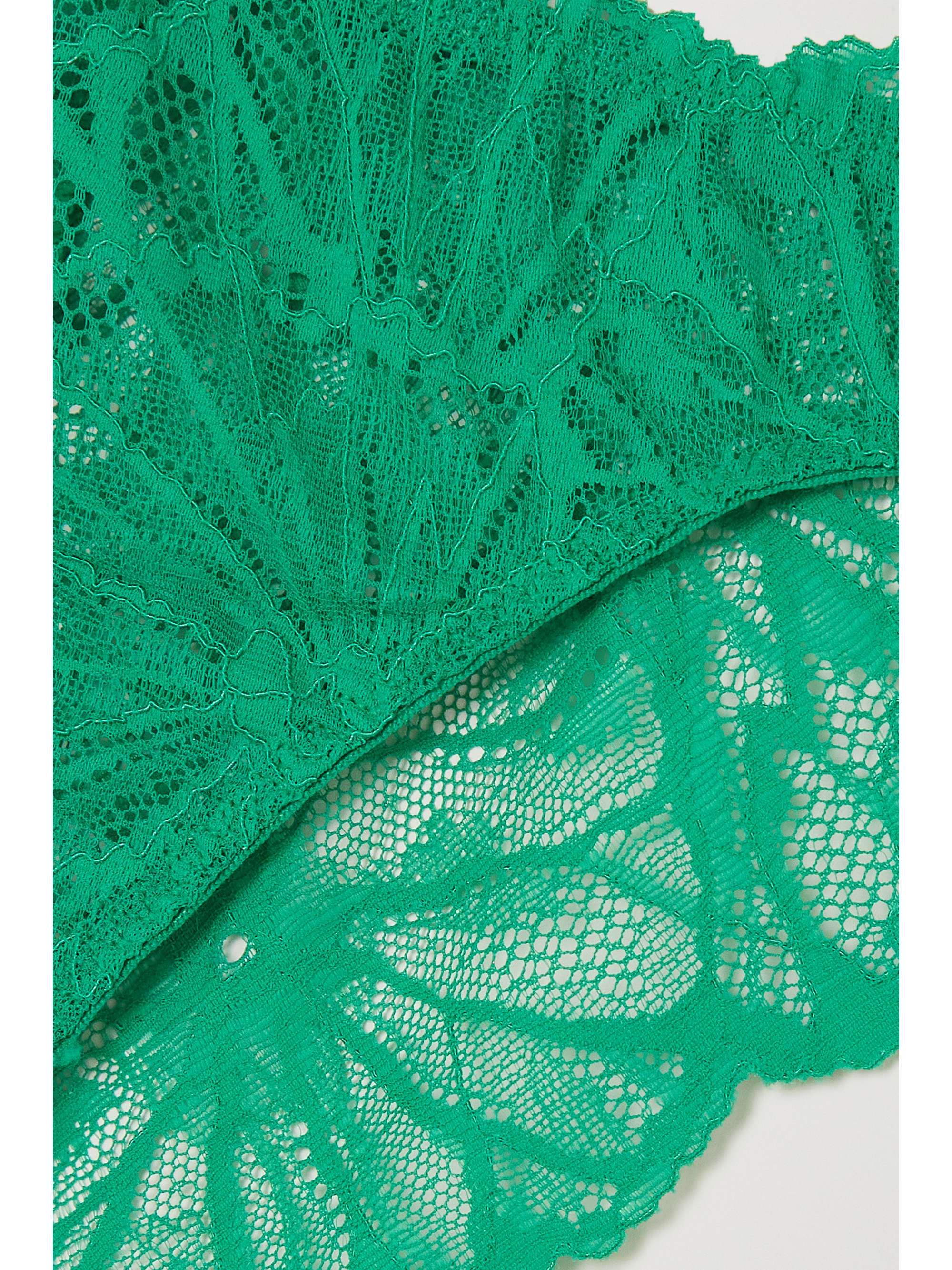 DORA LARSEN + NET SUSTAIN Mia recycled-lace Brazilian briefs