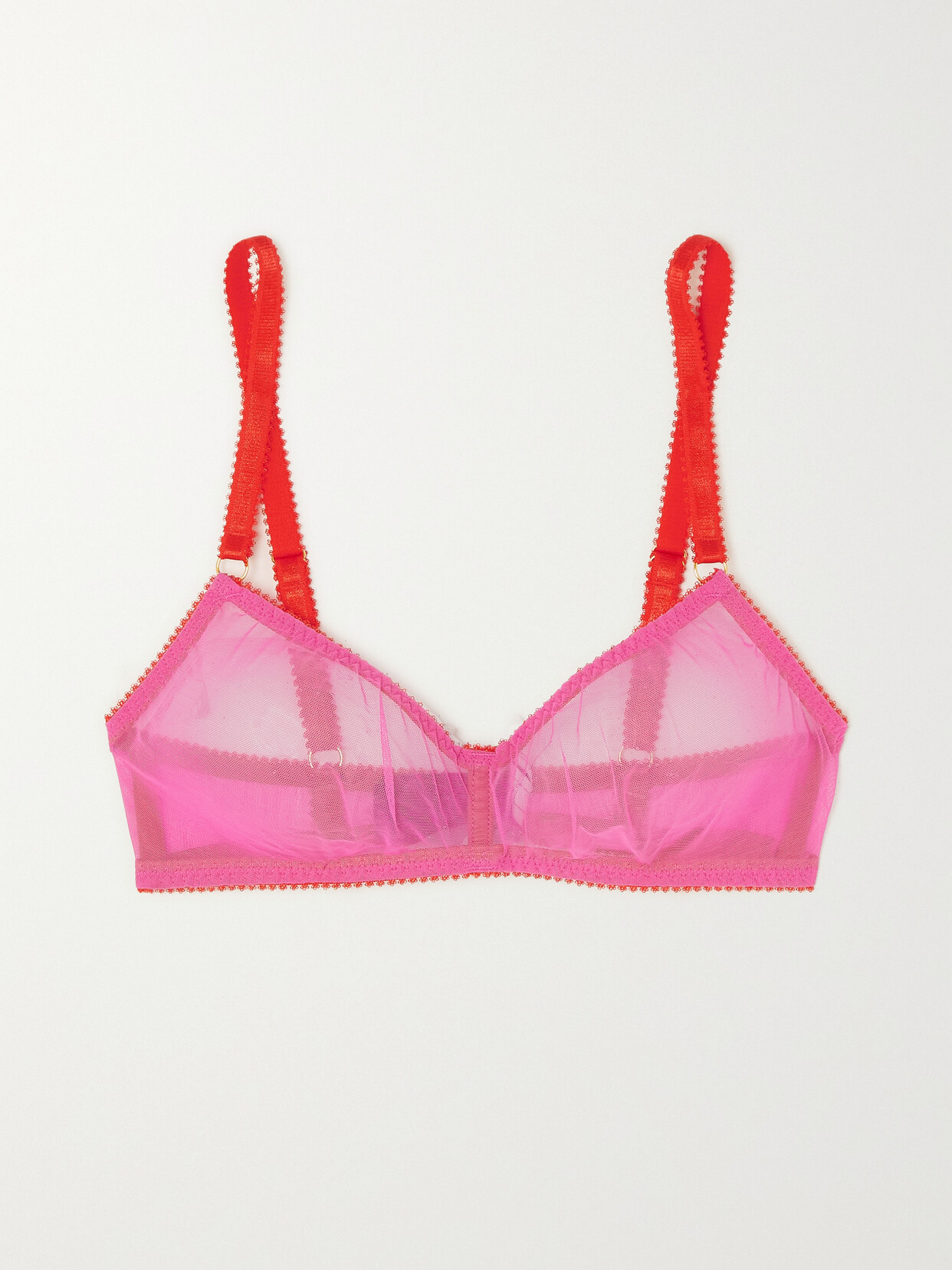 Dora Larsen - + Net Sustain Pixie Clean Recycled-tulle Soft-cup Bra - Pink