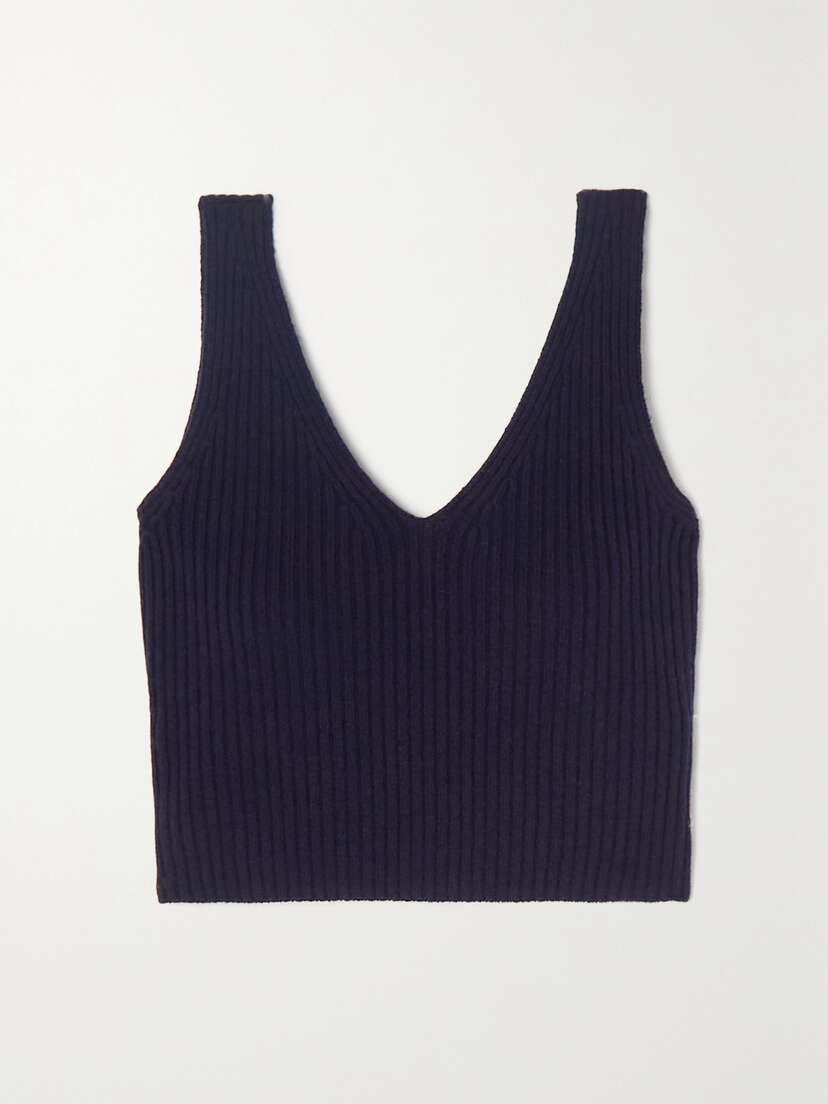 Eres Raphaelle Ribbed Wool And Cashmere-blend Tank