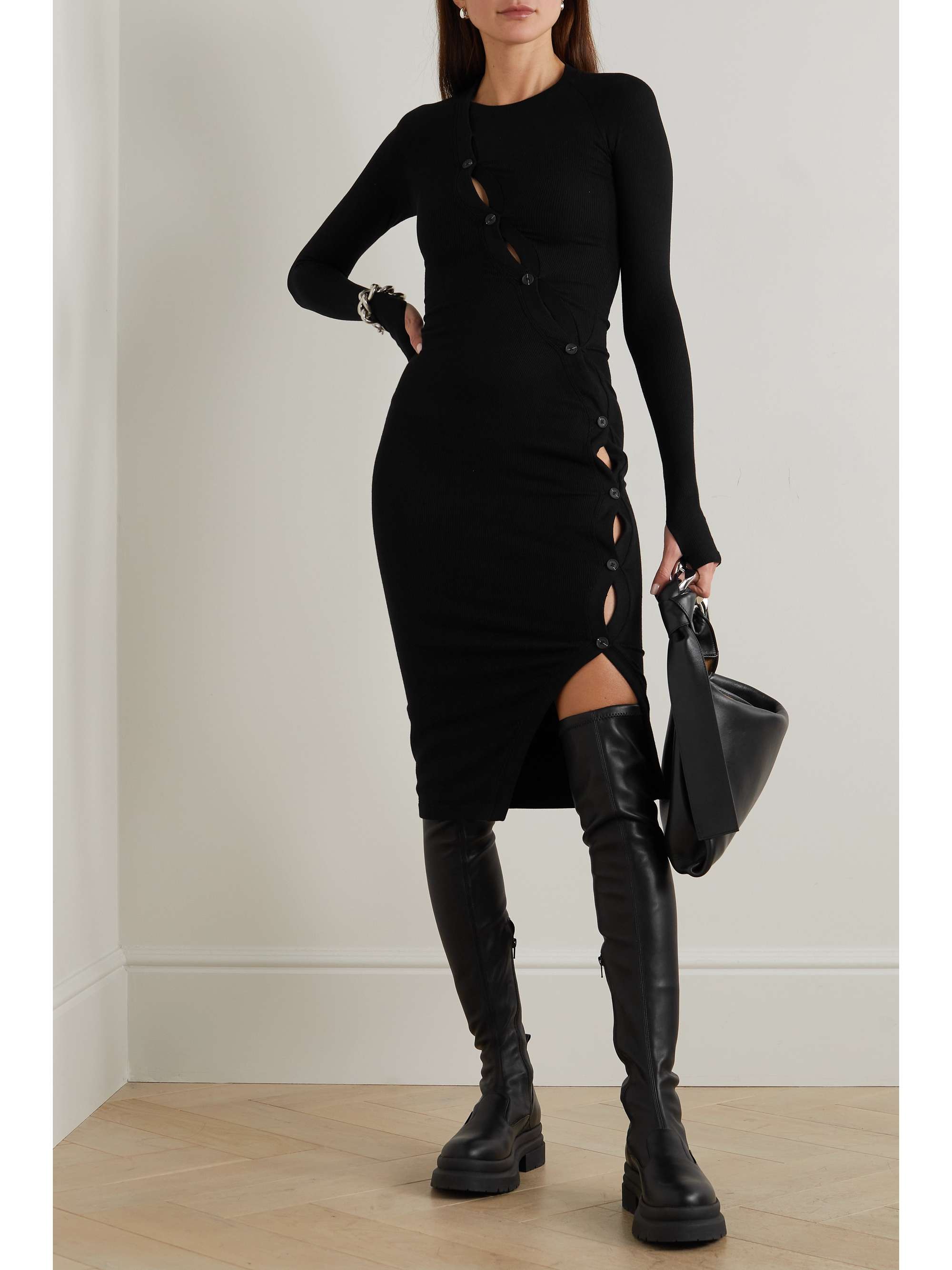 ALIX NYC Pearson ribbedjersey midi dress NETAPORTER