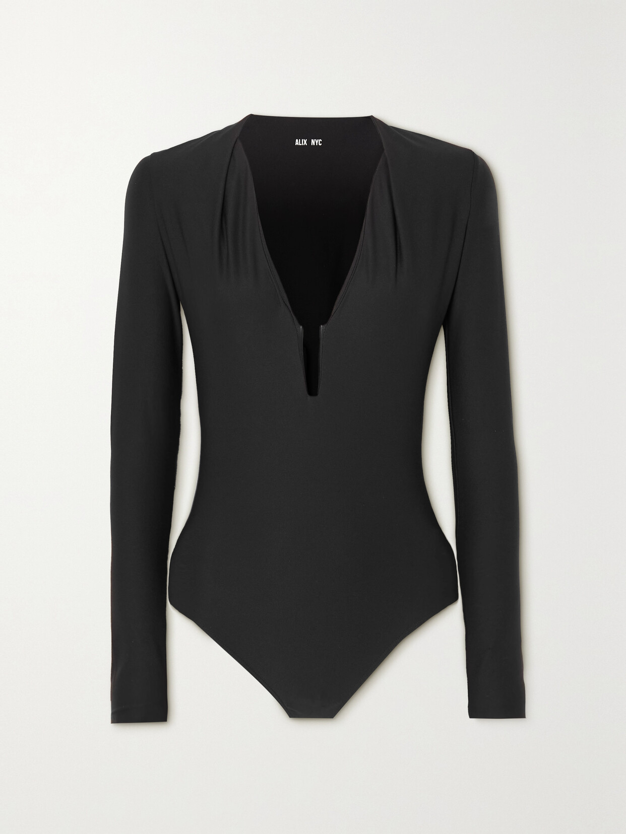 ALIX NYC GUNNAR STRETCH-JERSEY THONG BODYSUIT