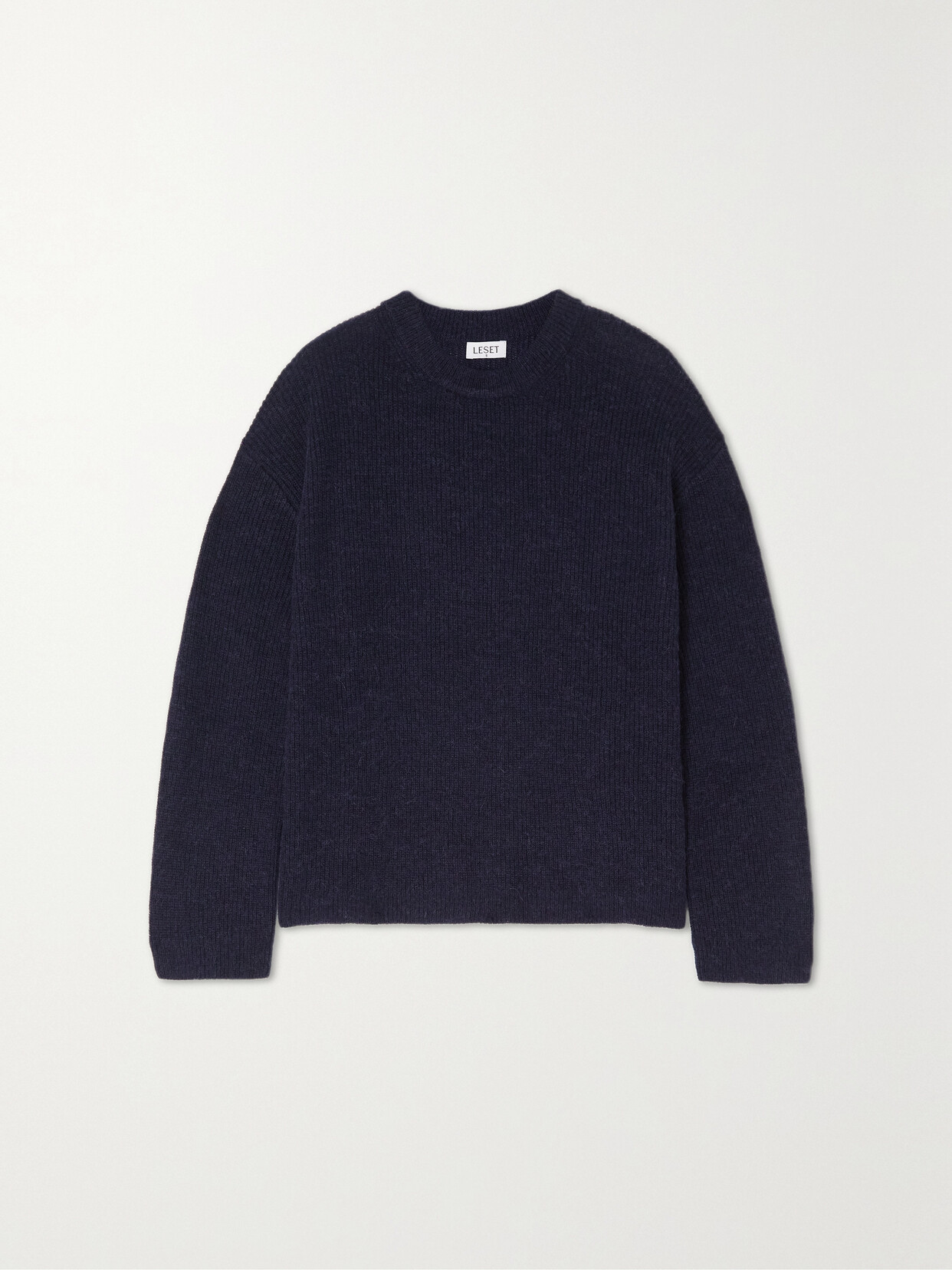 LESET - Brushed Ribbed-knit Sweater - Blue