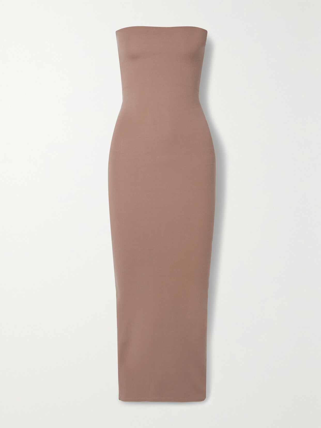 LESET Rio Strapless Stretch-ponte Maxi Dress - Neutrals