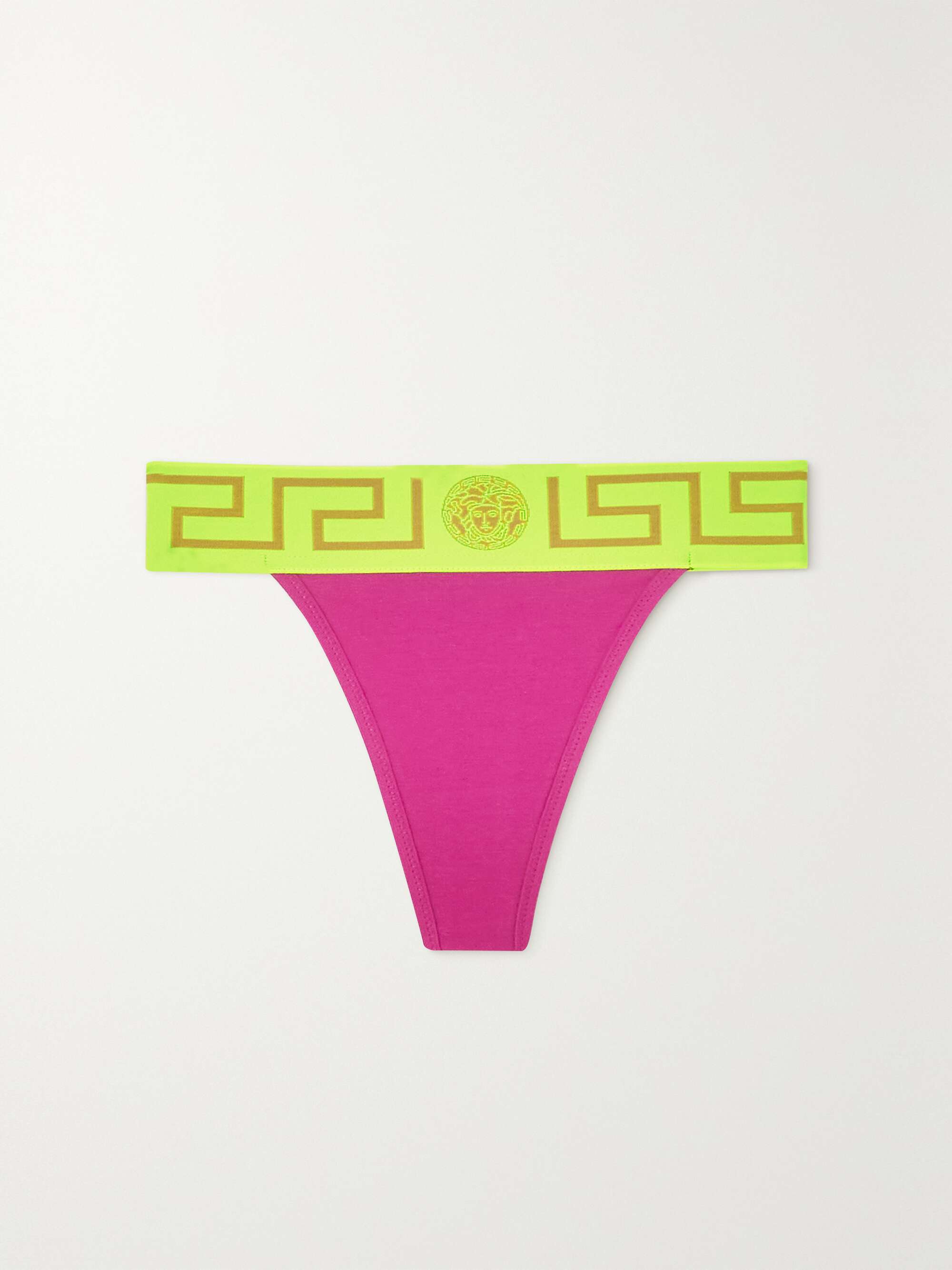 Stretch-cotton jersey thong