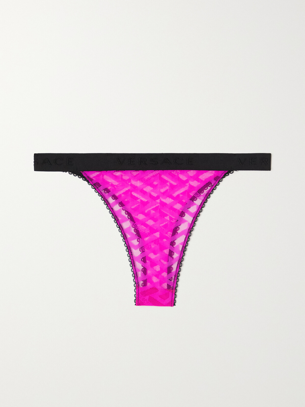 Versace - La Greca Tulle Thong - Pink