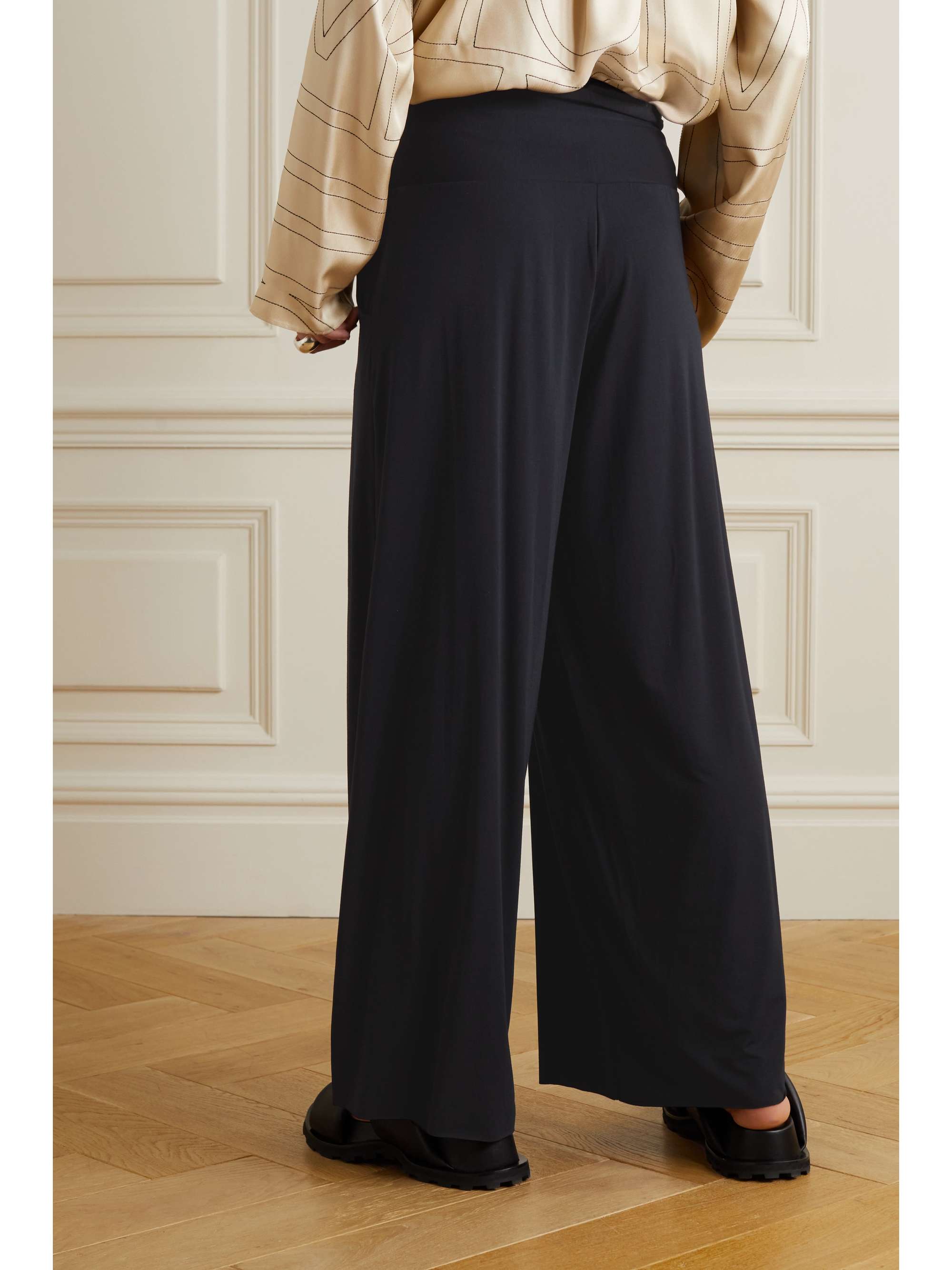 COMMANDO Stretch-modal jersey wide-leg pants | NET-A-PORTER