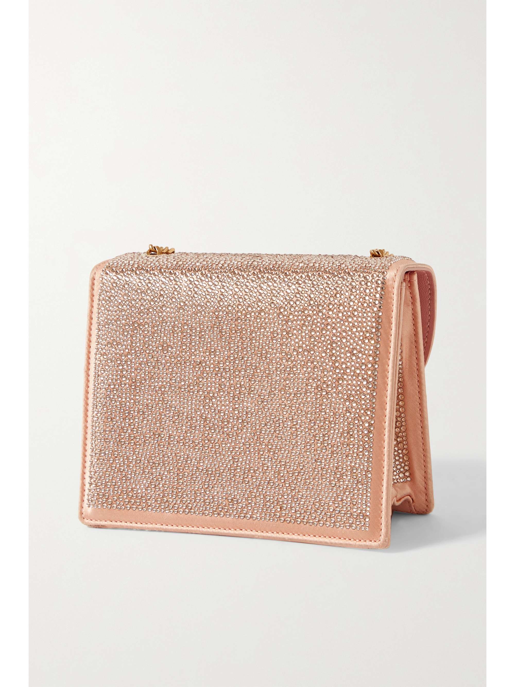OSCAR DE LA RENTA Tro mini crystal-embellished satin shoulder bag