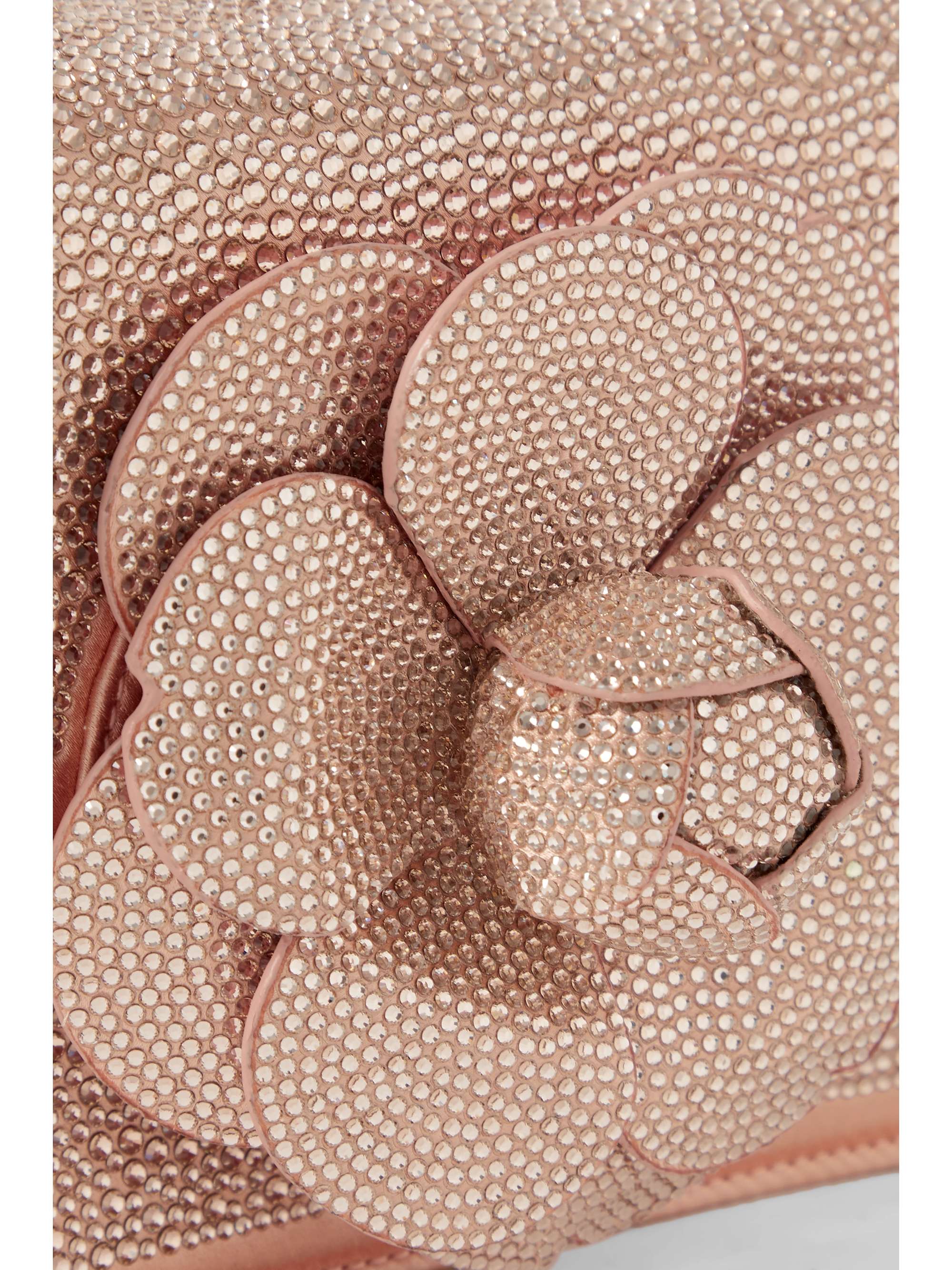 OSCAR DE LA RENTA Tro mini crystal-embellished satin shoulder bag