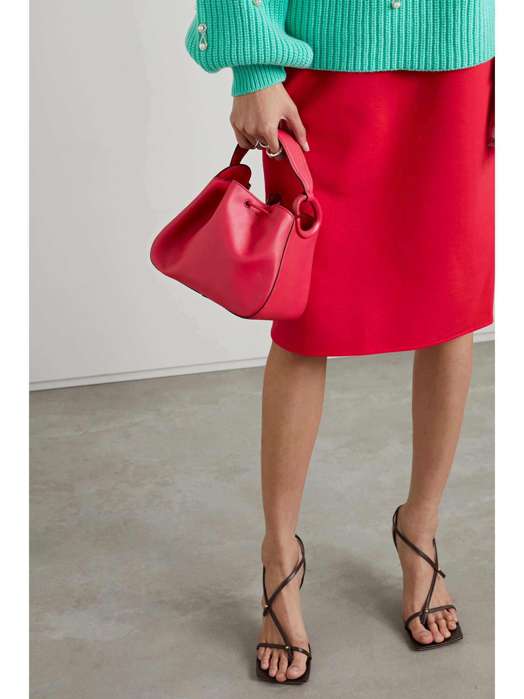OSCAR DE LA RENTA Tote aus Leder