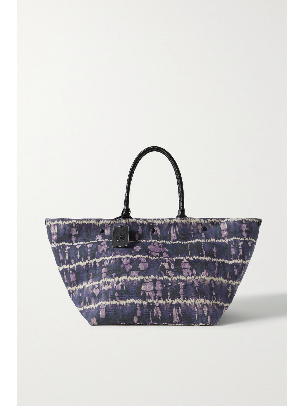 Altuzarra - Leather-trimmed Tie-dyed Canvas Tote - Multi