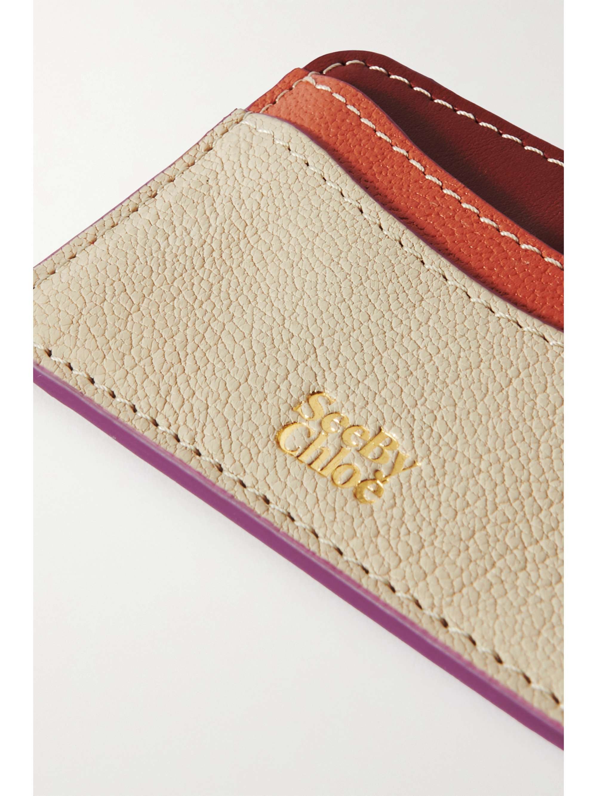SEE BY CHLOÉ Layers textured-leather cardholder