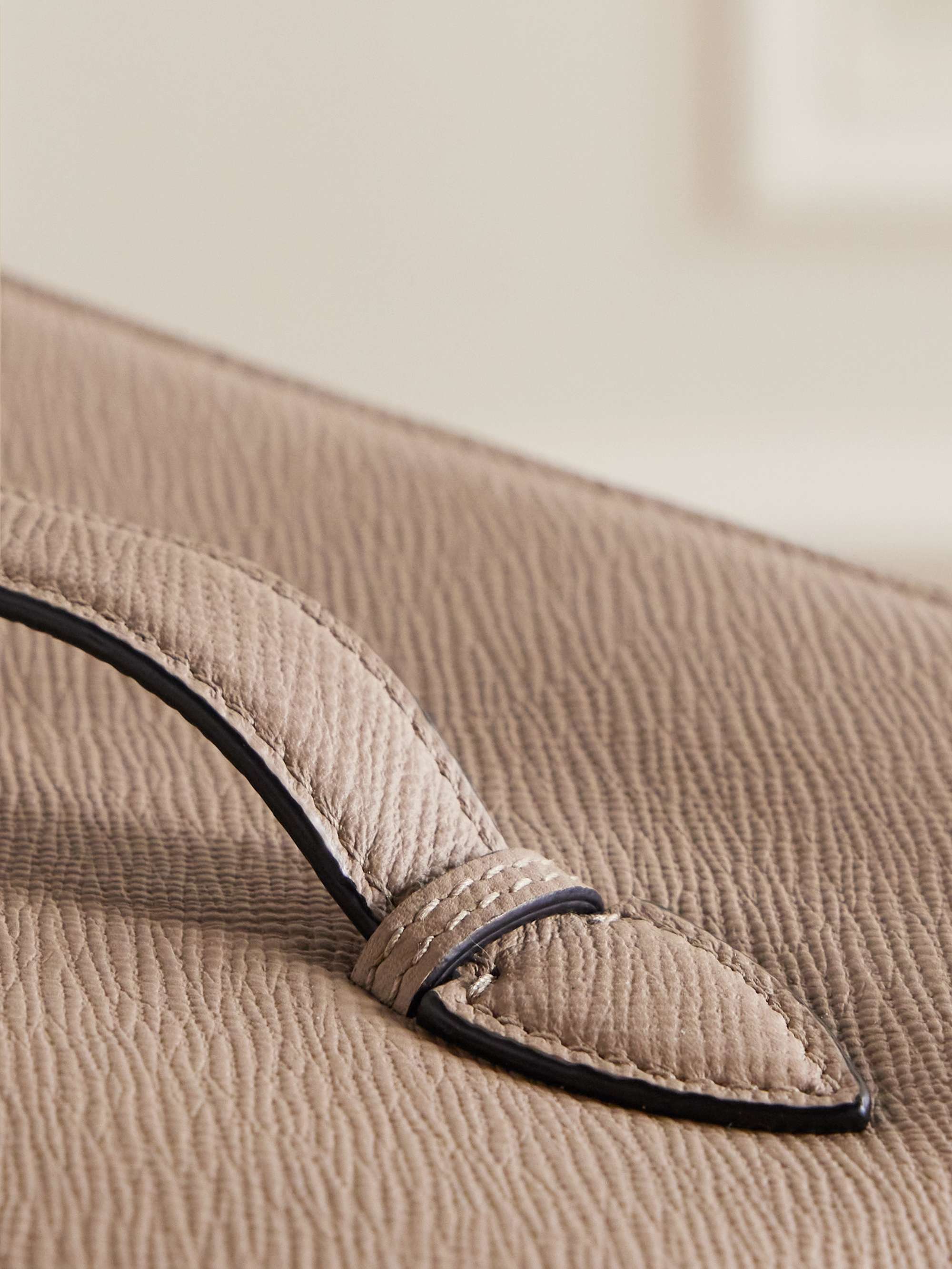 SMYTHSON Trousse à maquillage en cuir texturé Panama