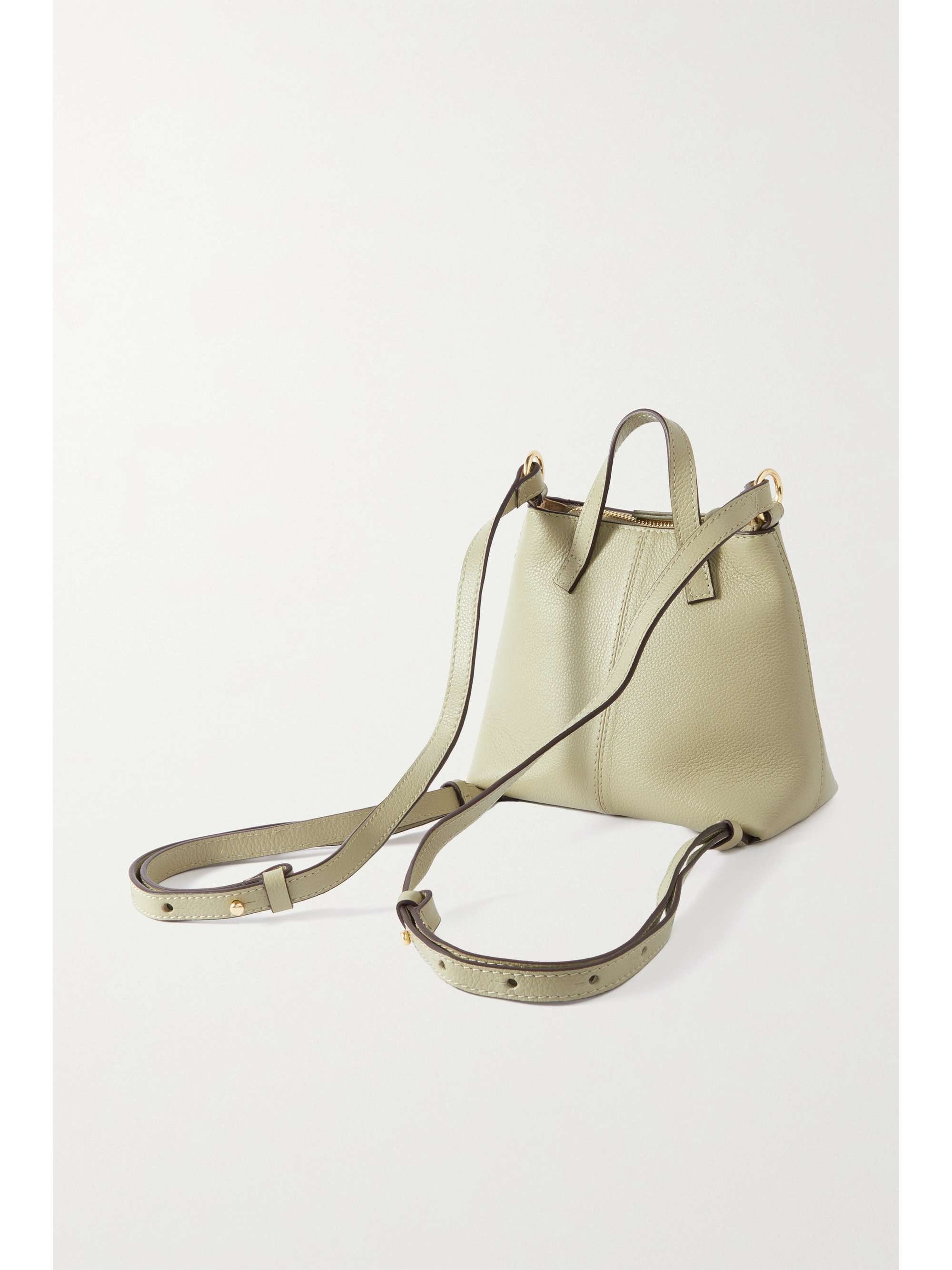 SEE BY CHLOÉ Joan mini textured-leather and suede backpack