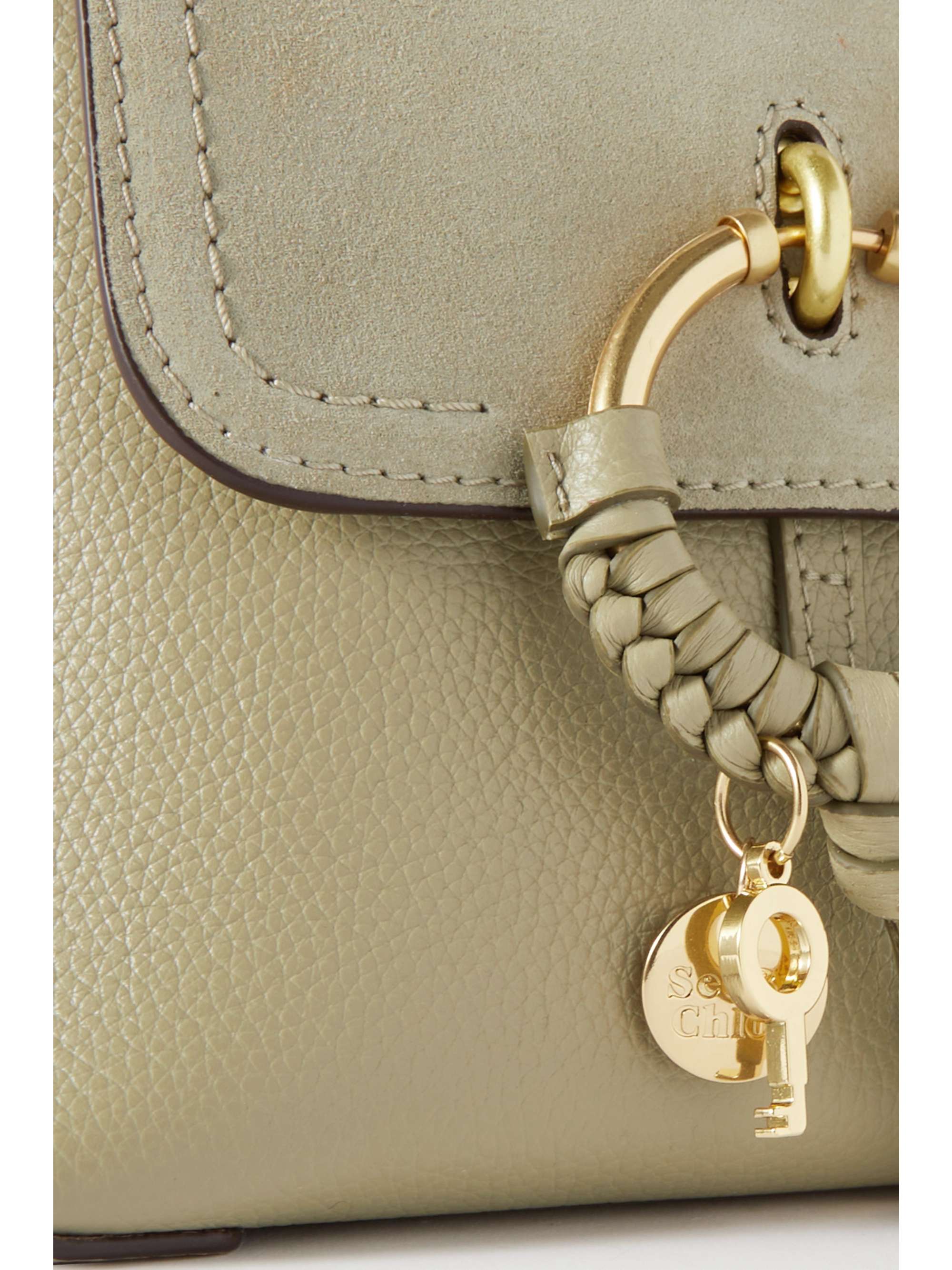 SEE BY CHLOÉ Joan mini textured-leather and suede backpack