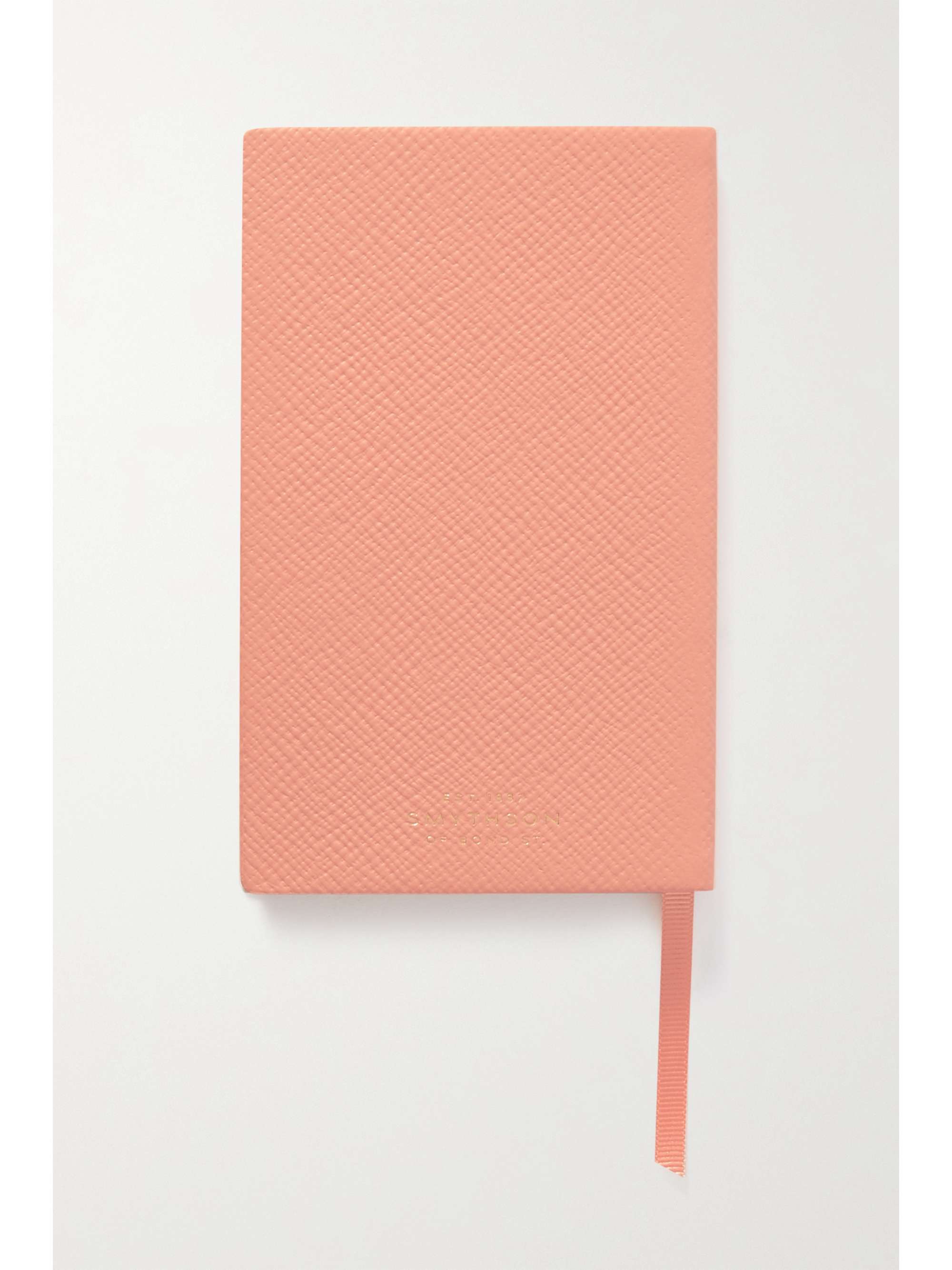 SMYTHSON Panama The World Is Your Oyster textured-leather notebook