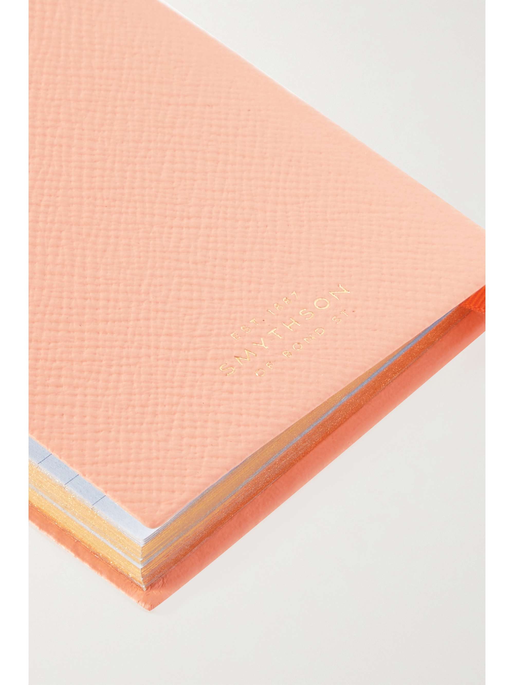 SMYTHSON Panama The World Is Your Oyster textured-leather notebook