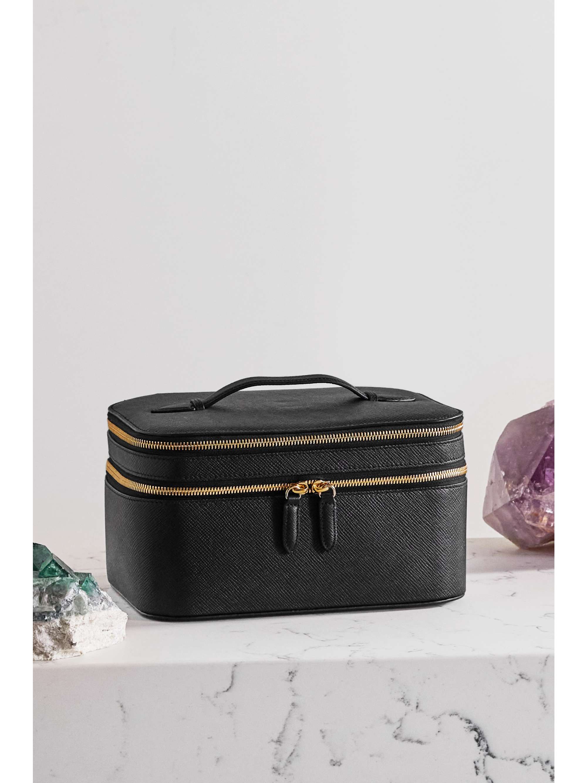 SMYTHSON Panama textured-leather cosmetic case | NET-A-PORTER