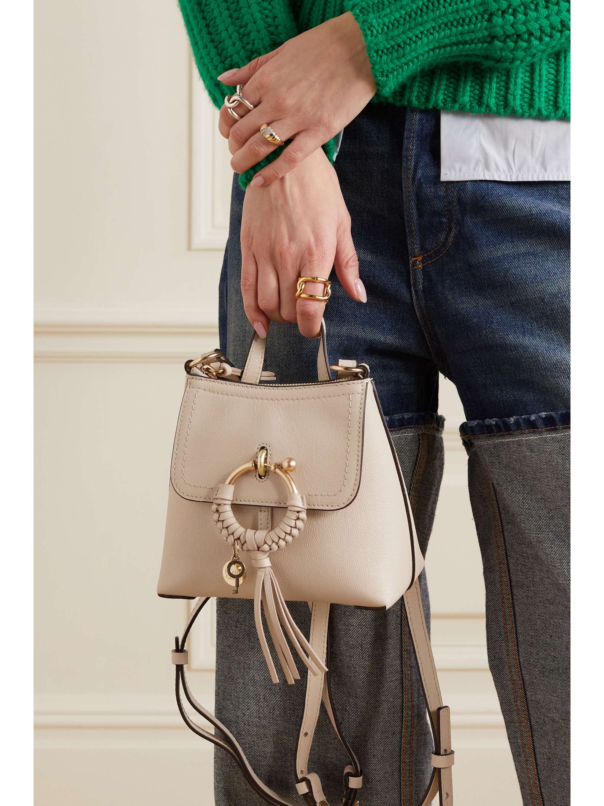 SEE BY CHLOÉ Textured-leather mini bag