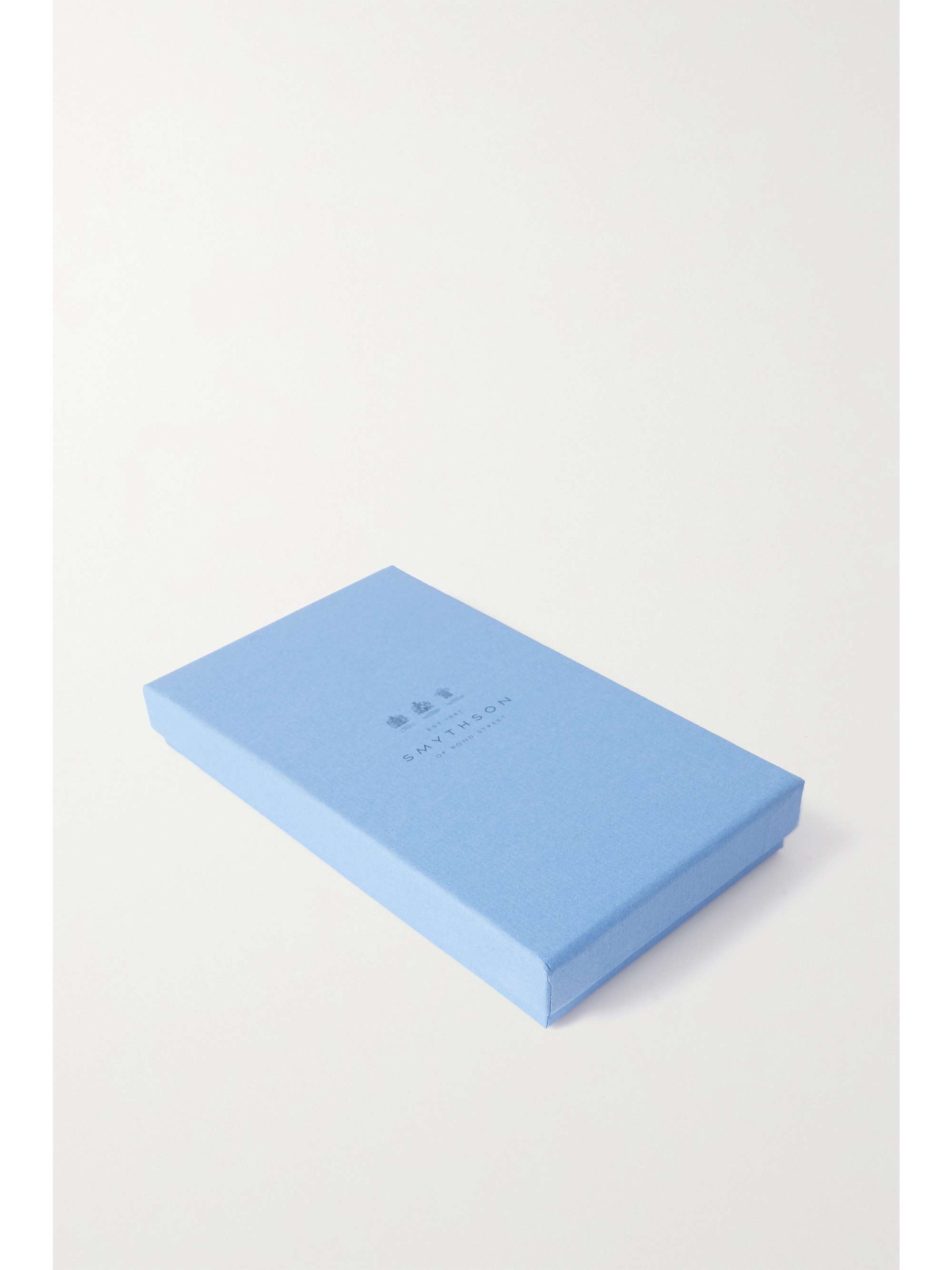 Blue Panama Leather Notebook by Smythson