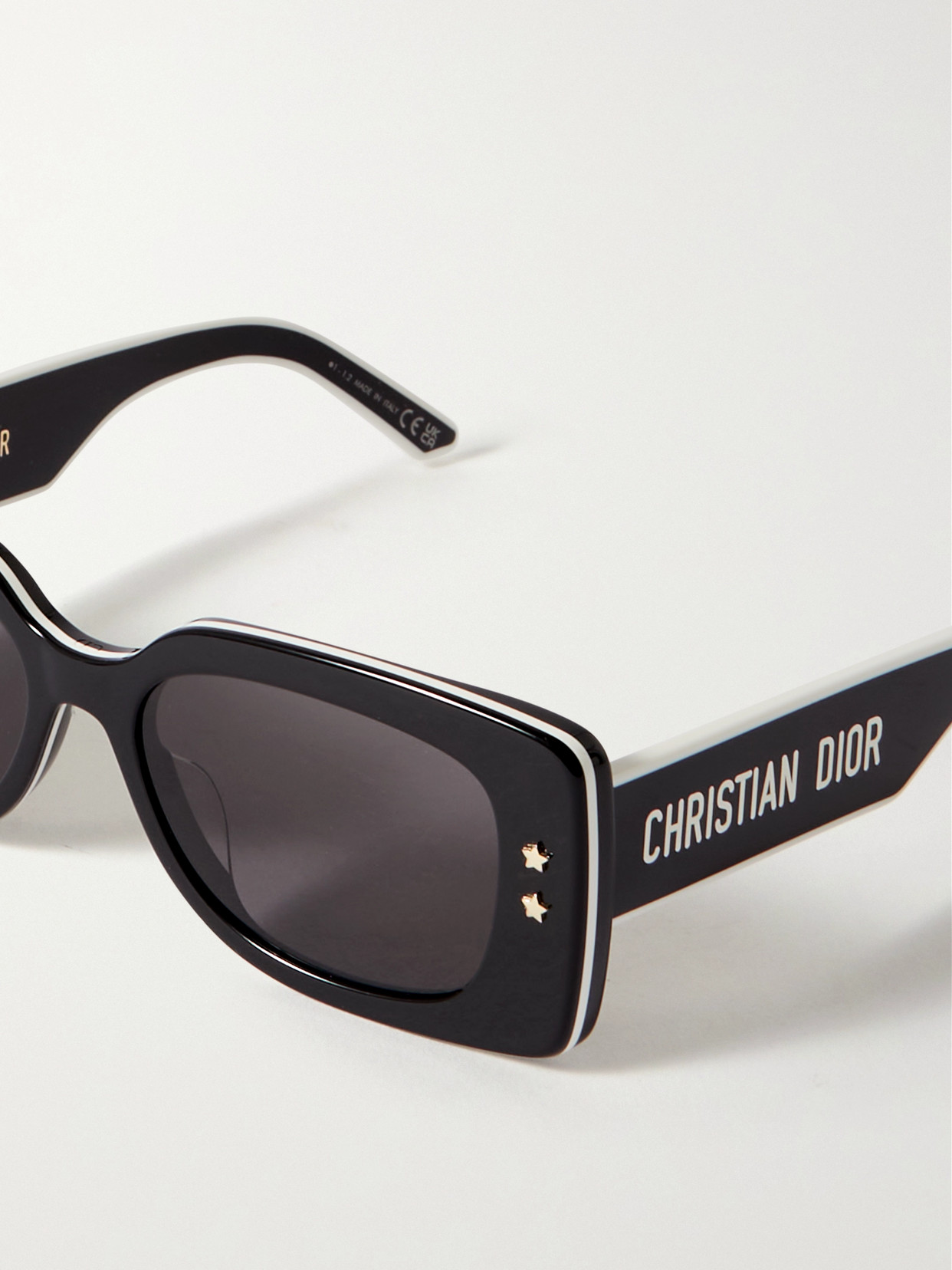 Dior Pacific Square-frame Acetate Sunglasses In Black