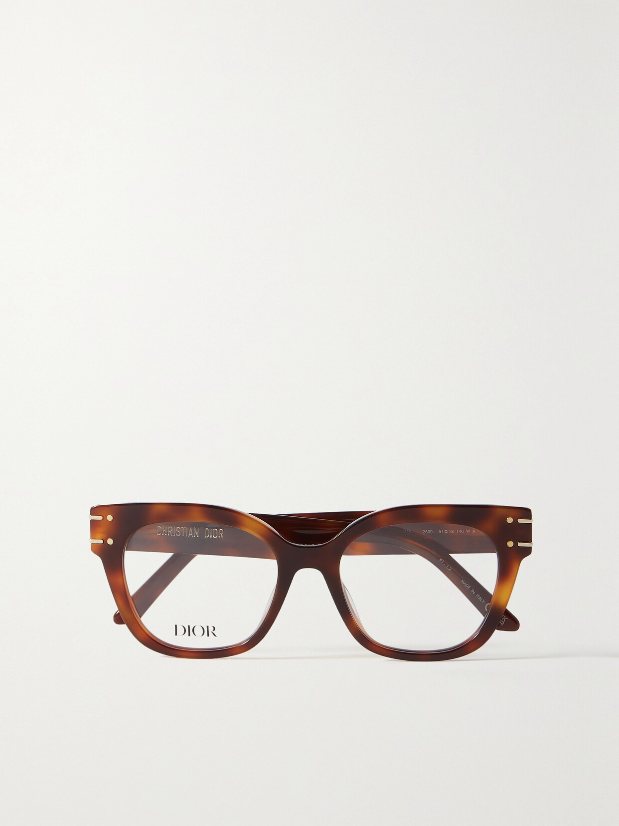DIOR Eyewear - Diorsignature Square-frame Tortoiseshell Acetate Sunglasses - one size