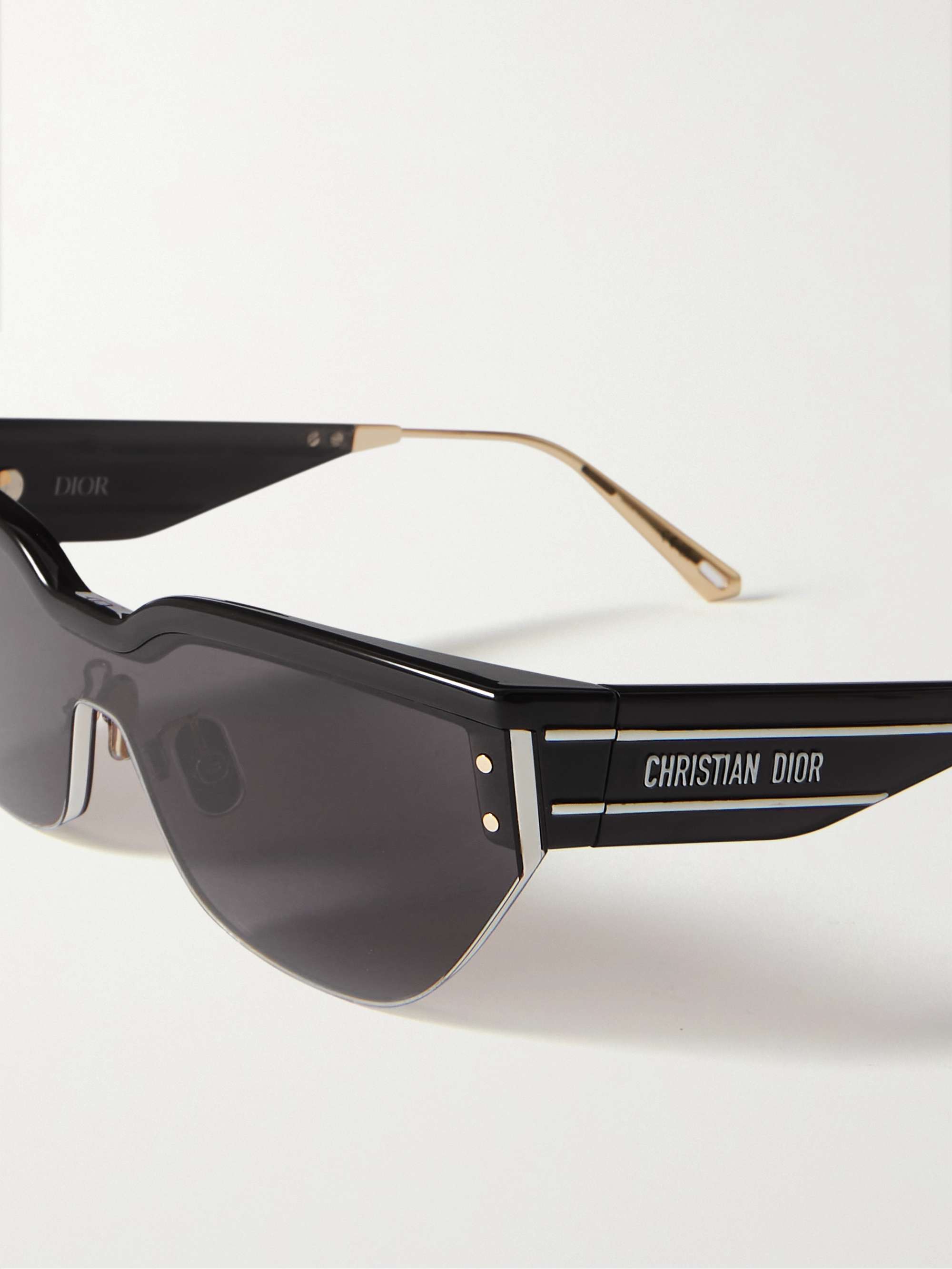 DIOR EYEWEAR DiorClub M3U D-frame acetate and gold-tone sunglasses