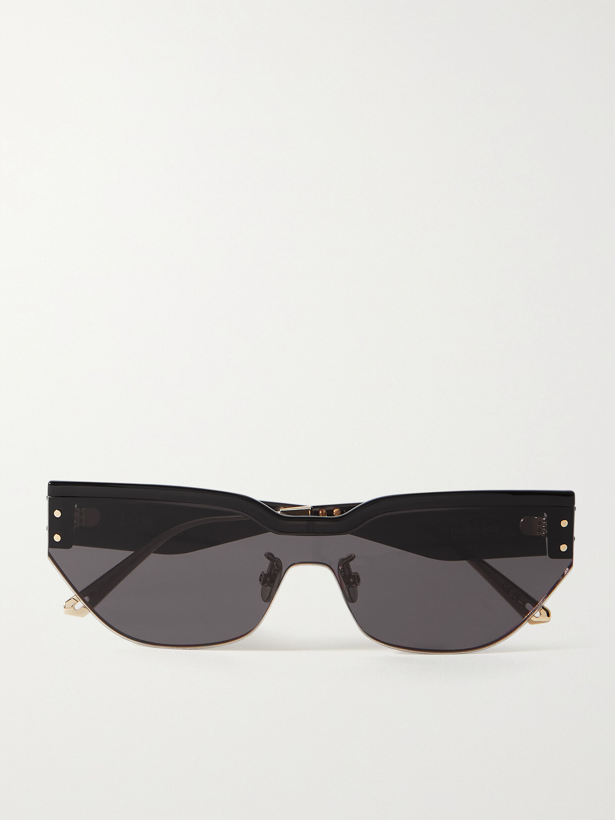 DIOR Eyewear - Diorclub D-frame Acetate And Gold-tone Sunglasses - Black