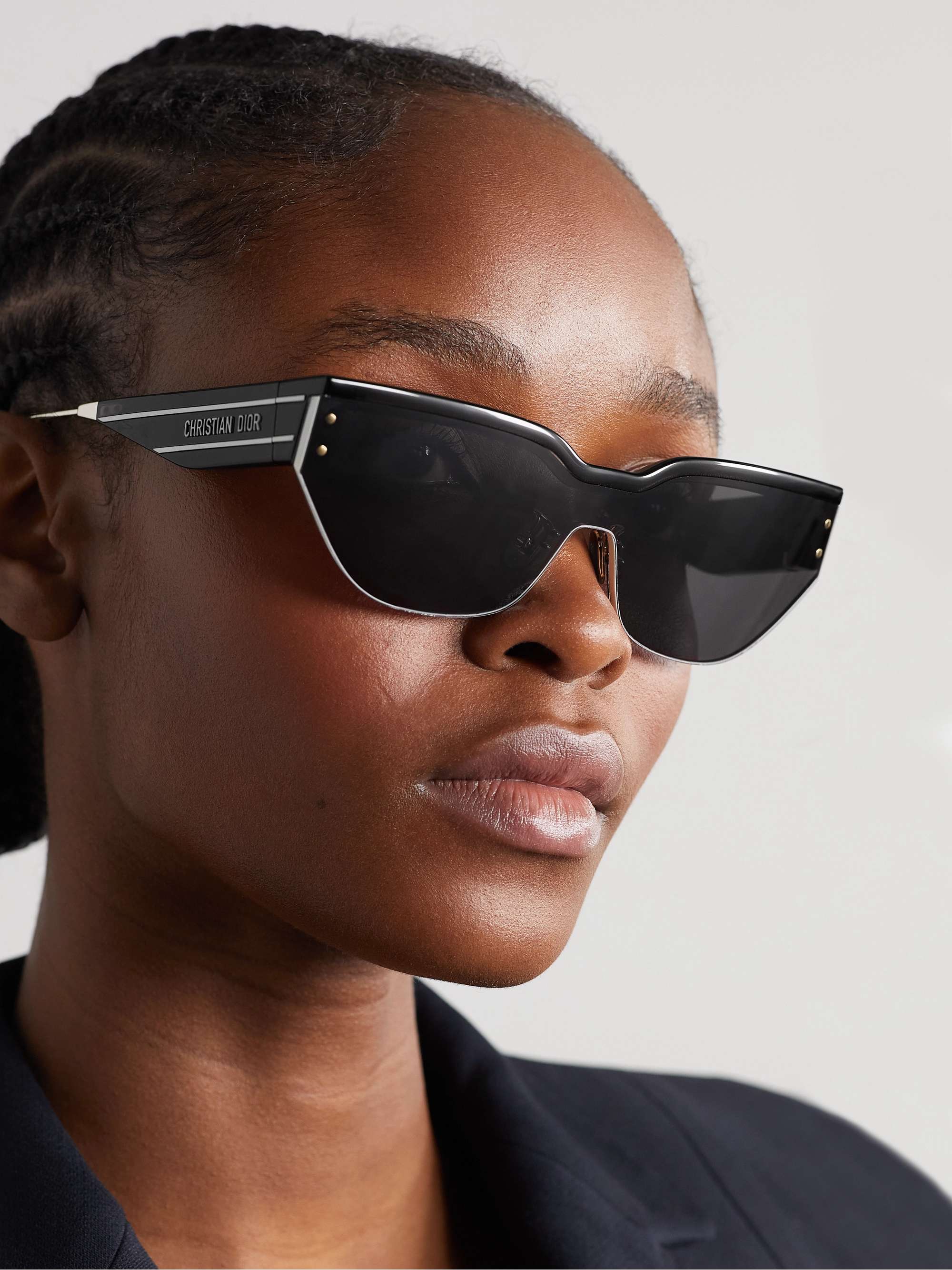 DIOR EYEWEAR DiorClub M3U D-frame acetate and gold-tone sunglasses