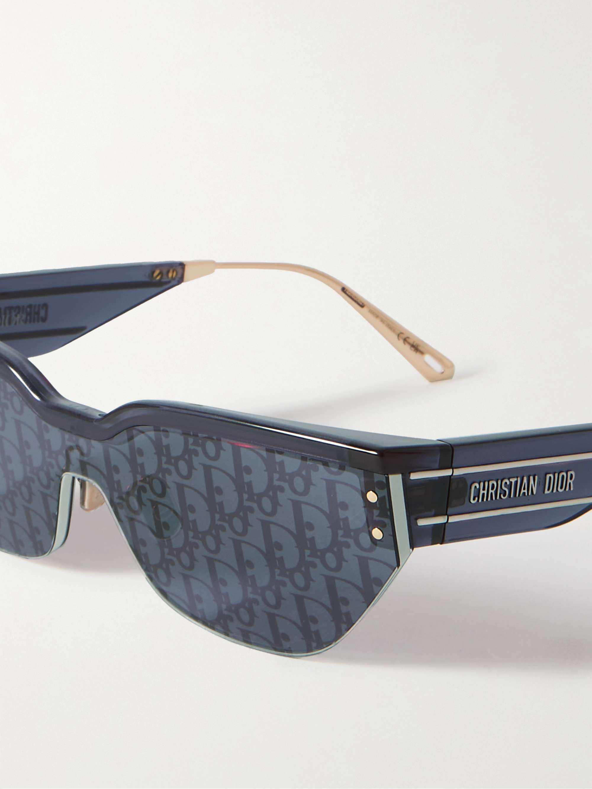 DIOR EYEWEAR DiorClub M3U D-frame acetate and gold-tone sunglasses
