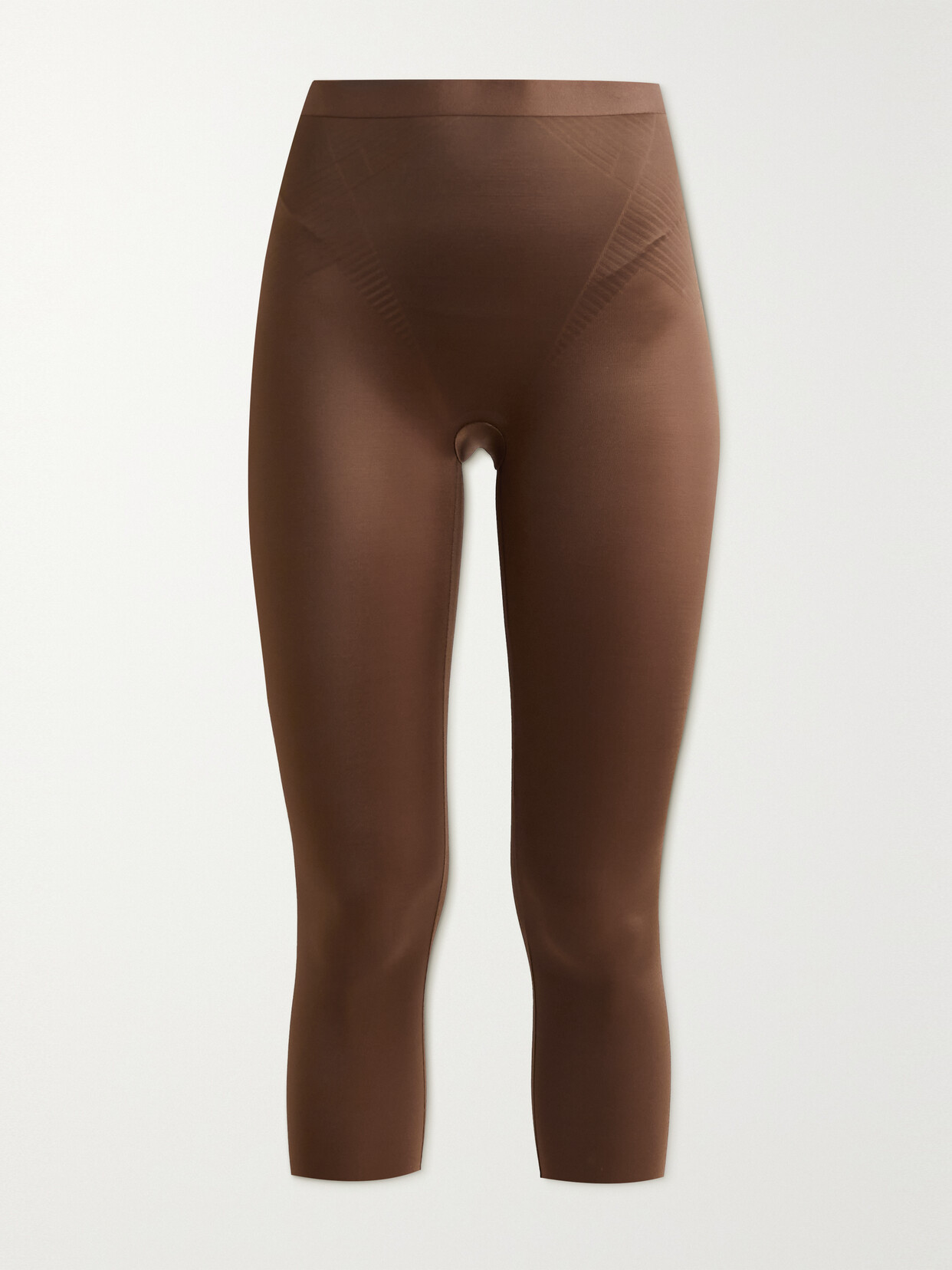 Shop Spanx Thinstincts 2.0 Cropped Stretch Leggings In Neutrals