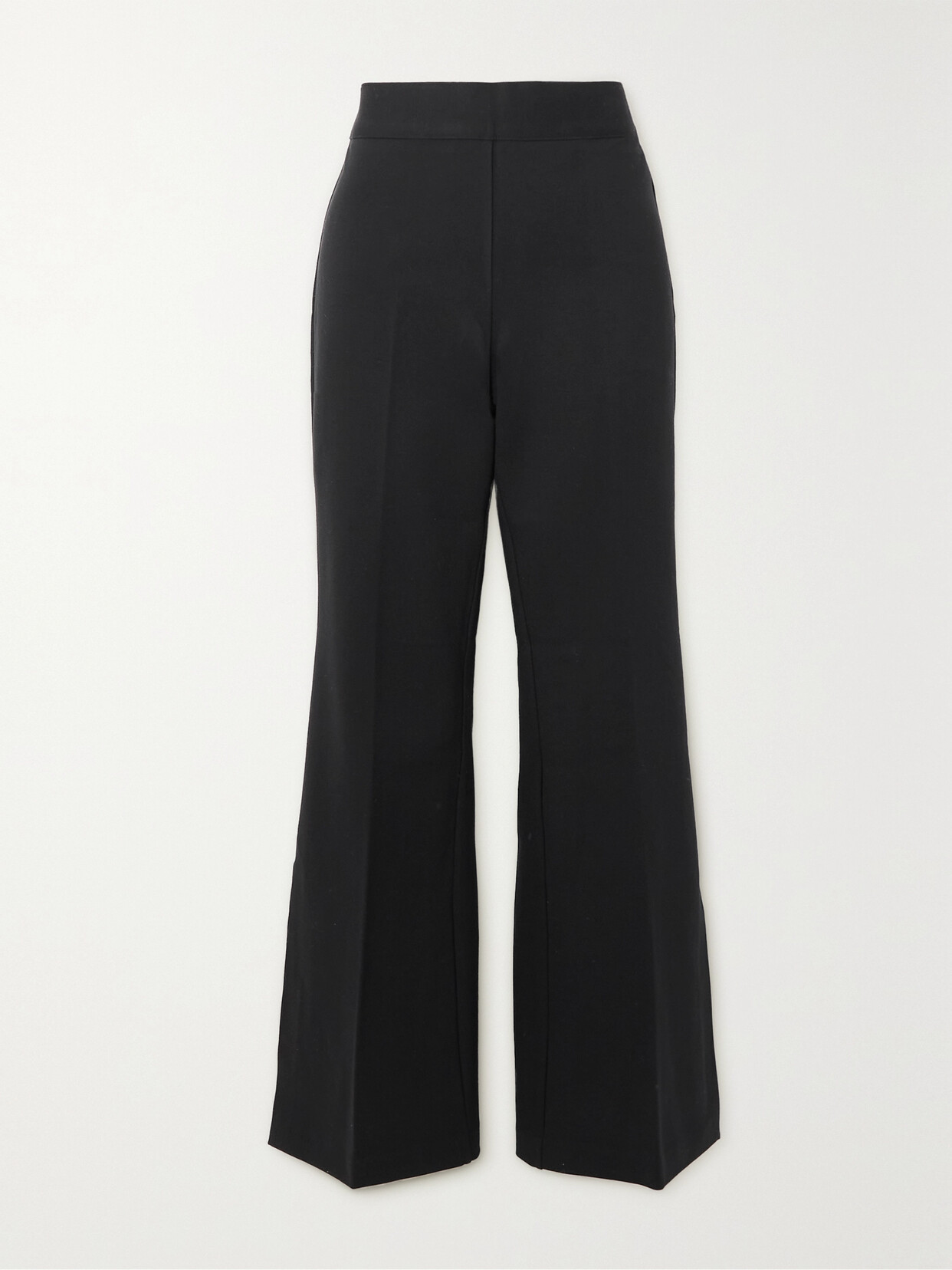 Spanx The Perfect Stretch-ponte Flared Pants In Black