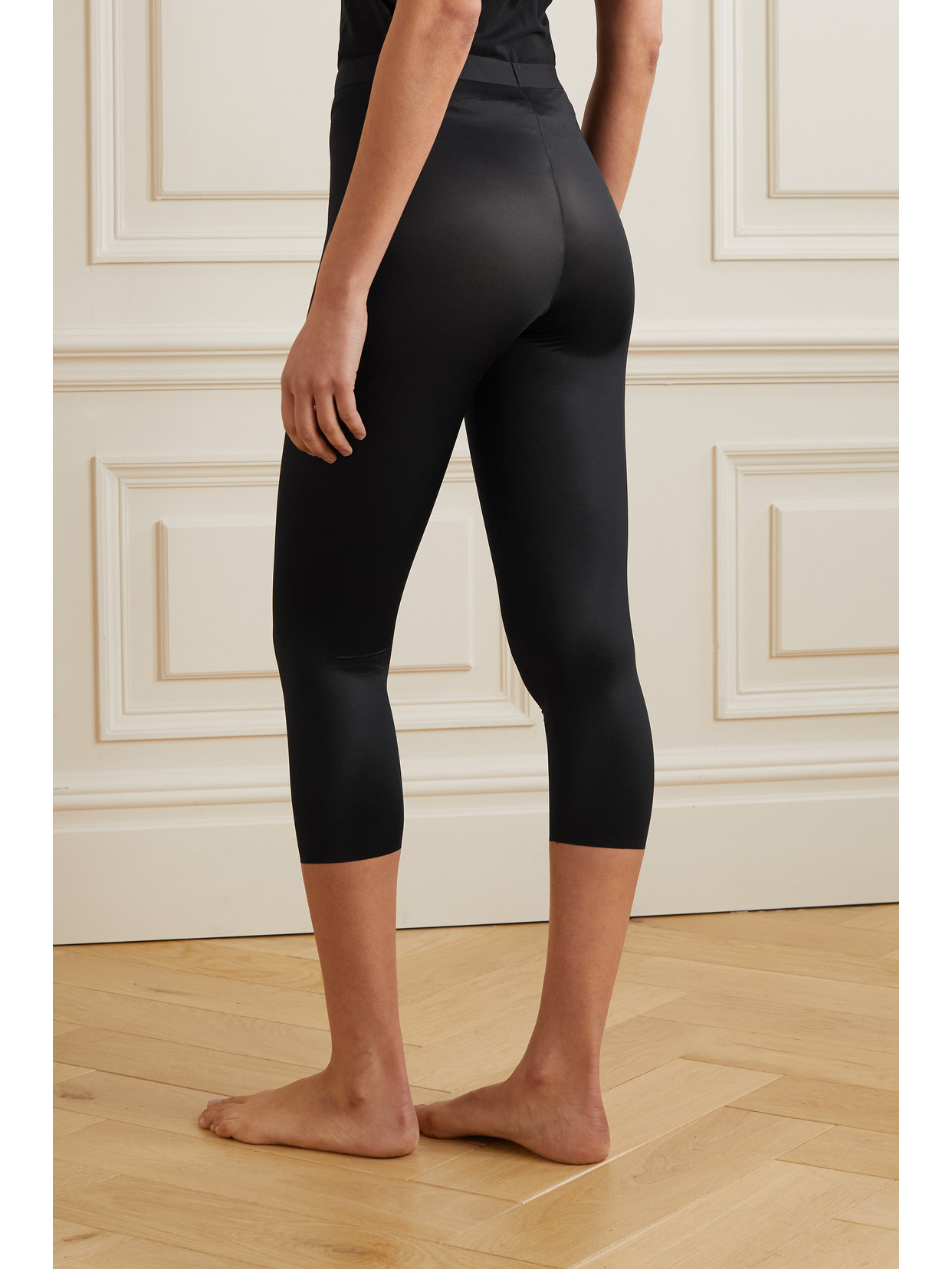 Shop Spanx Thinstincts 2.0 Cropped Stretch Leggings In Black