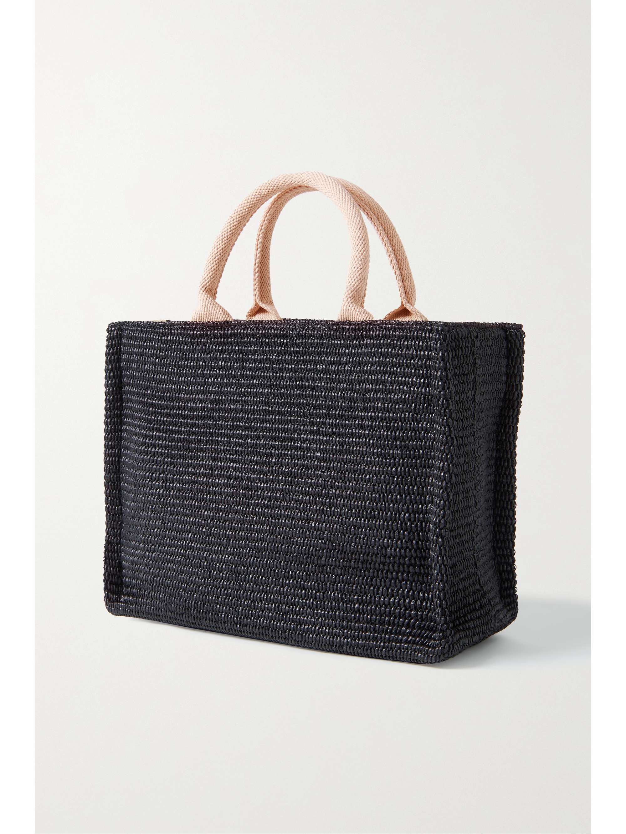 MARNI Embroidered raffia tote