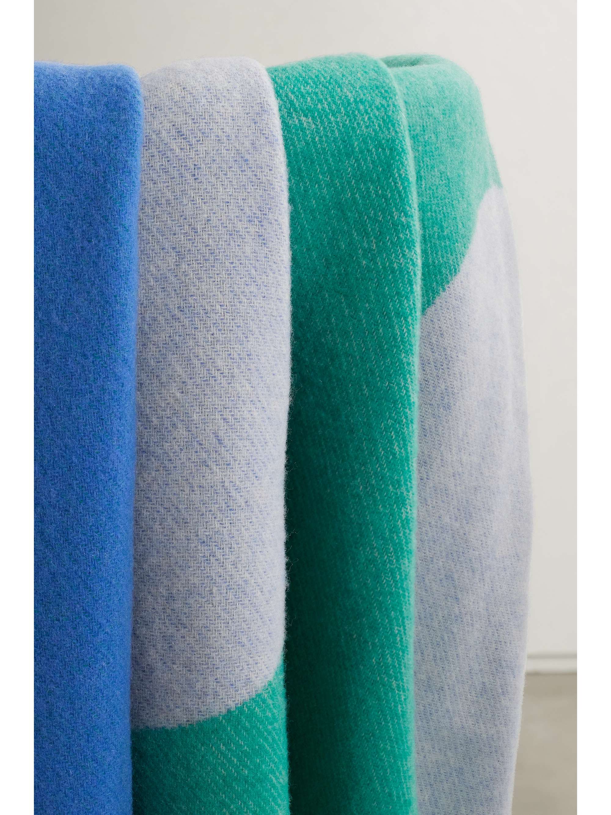 RAAWII + Olimpia Zagnoli Teenagers from Mars fringed wool and cashmere-blend blanket