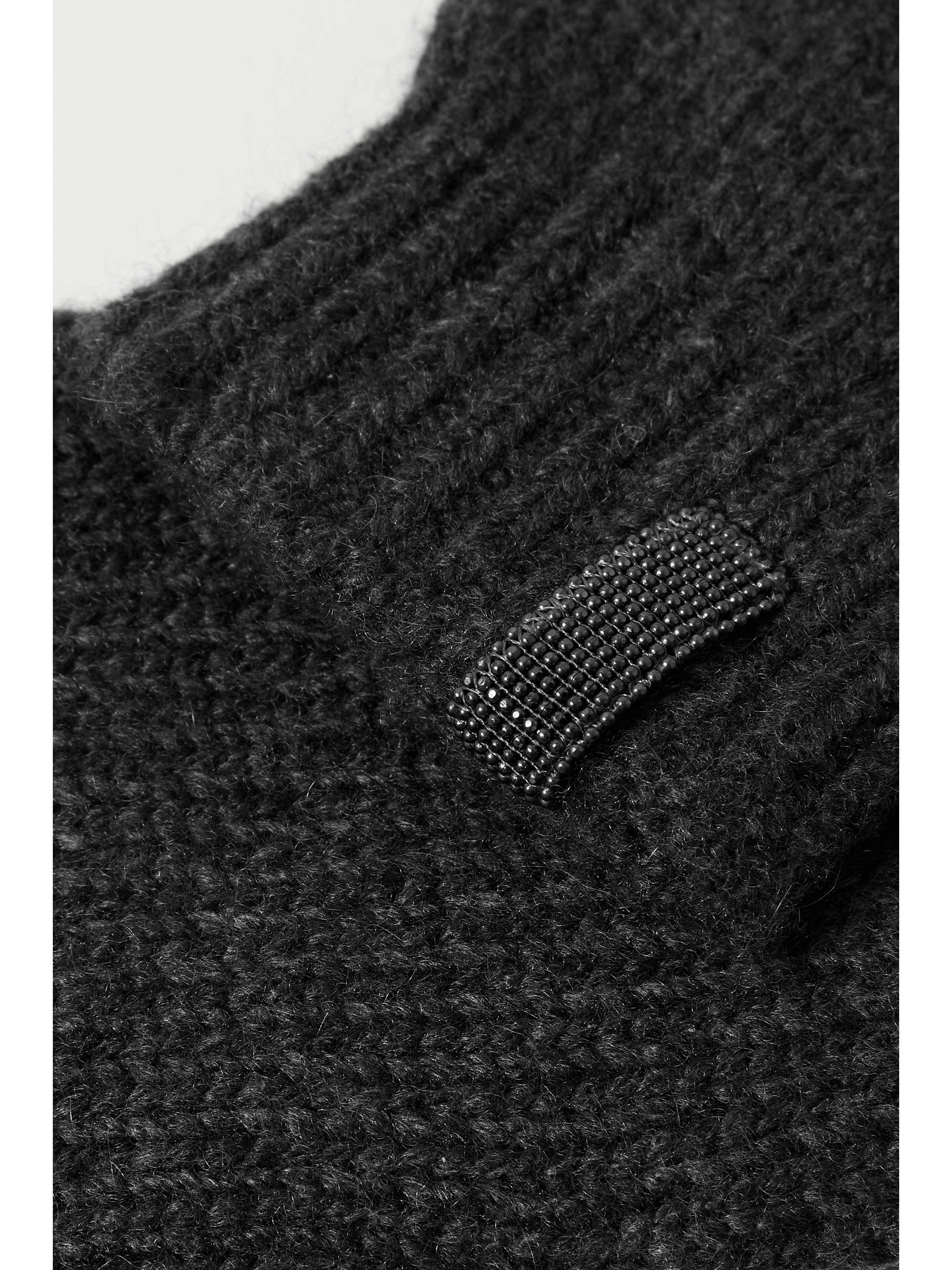 BRUNELLO CUCINELLI Crystal embellished cashmere mittens