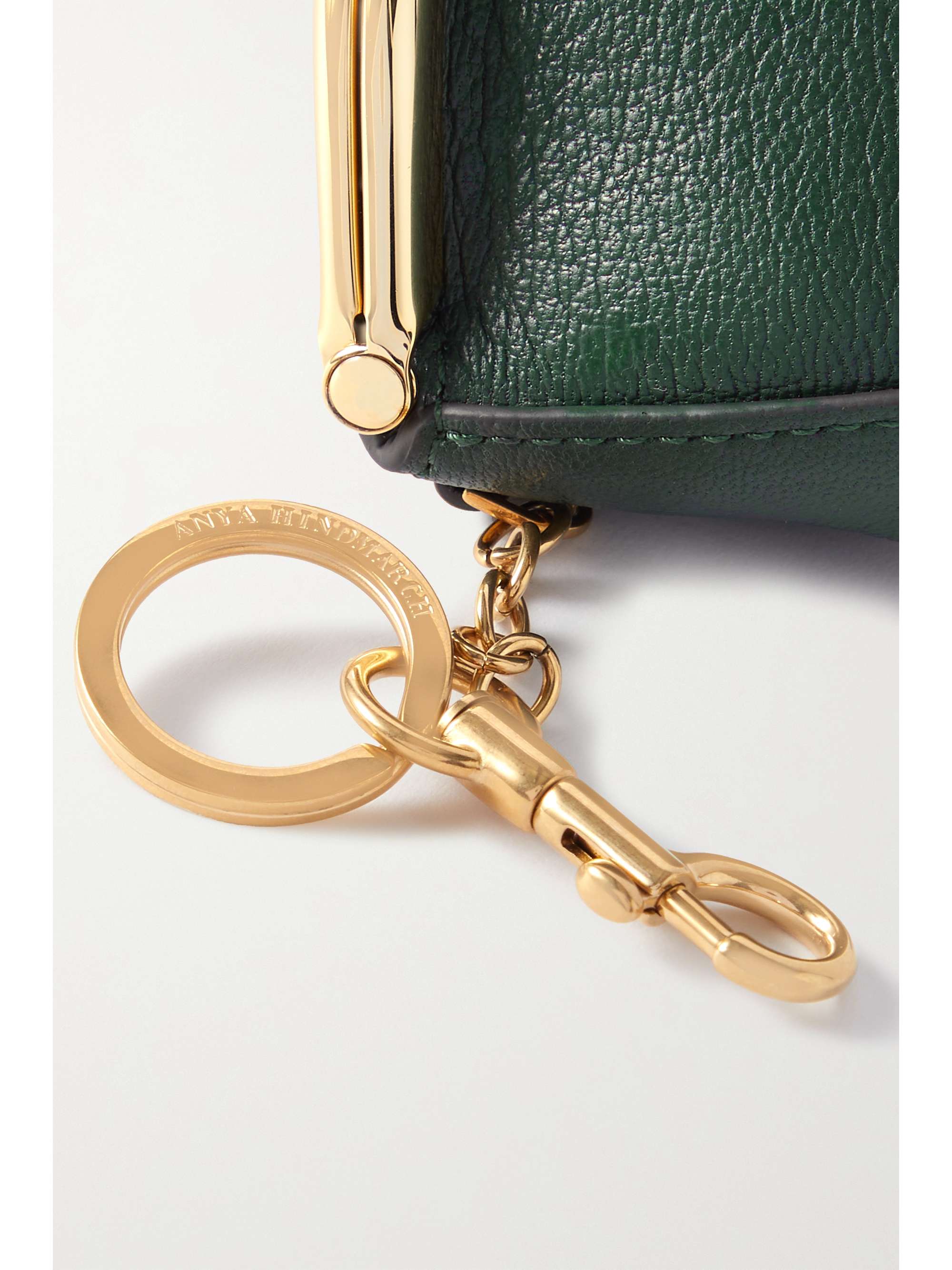 ANYA HINDMARCH Frog Frame leather coin purse