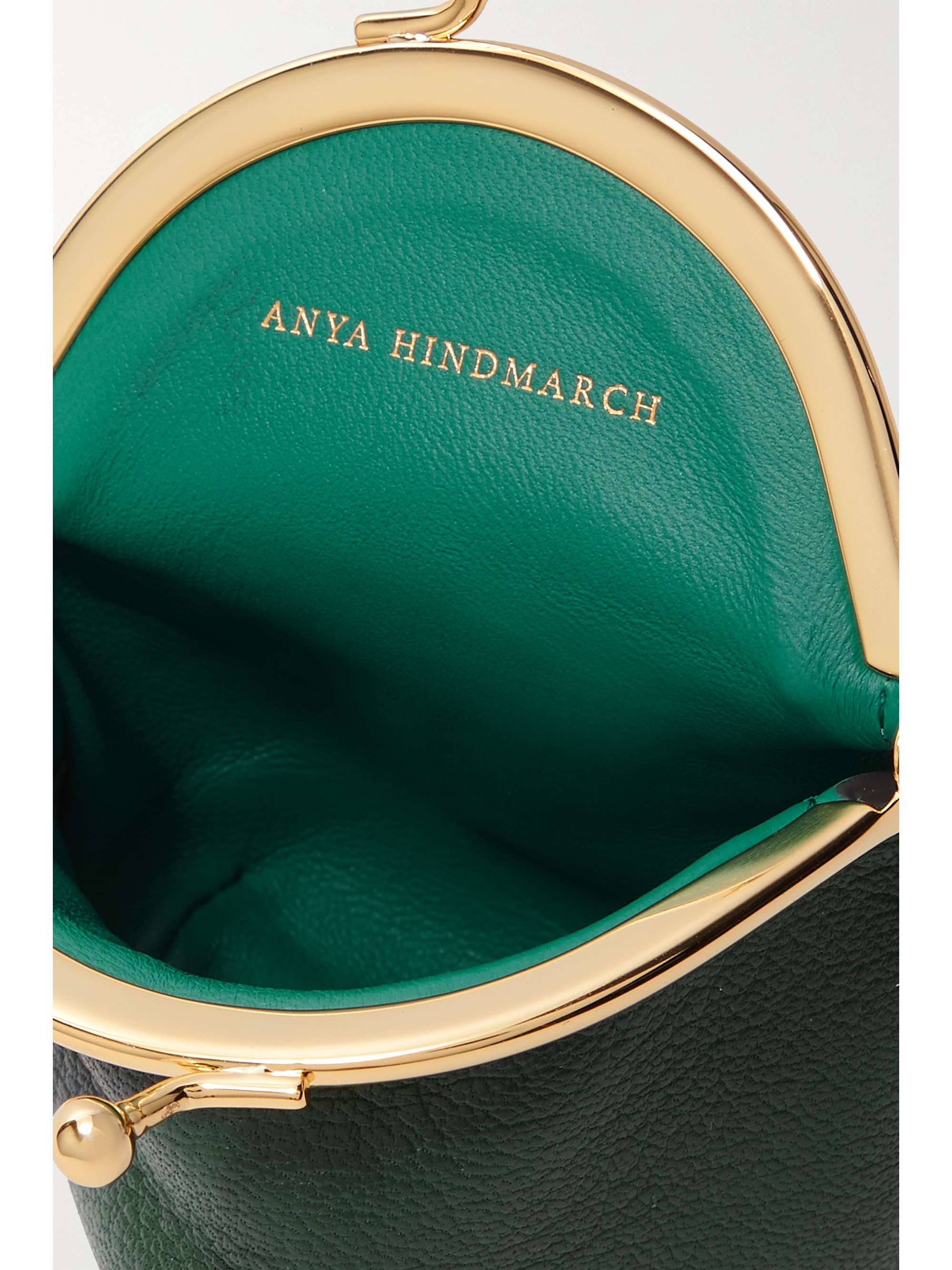 ANYA HINDMARCH Frog Frame leather coin purse